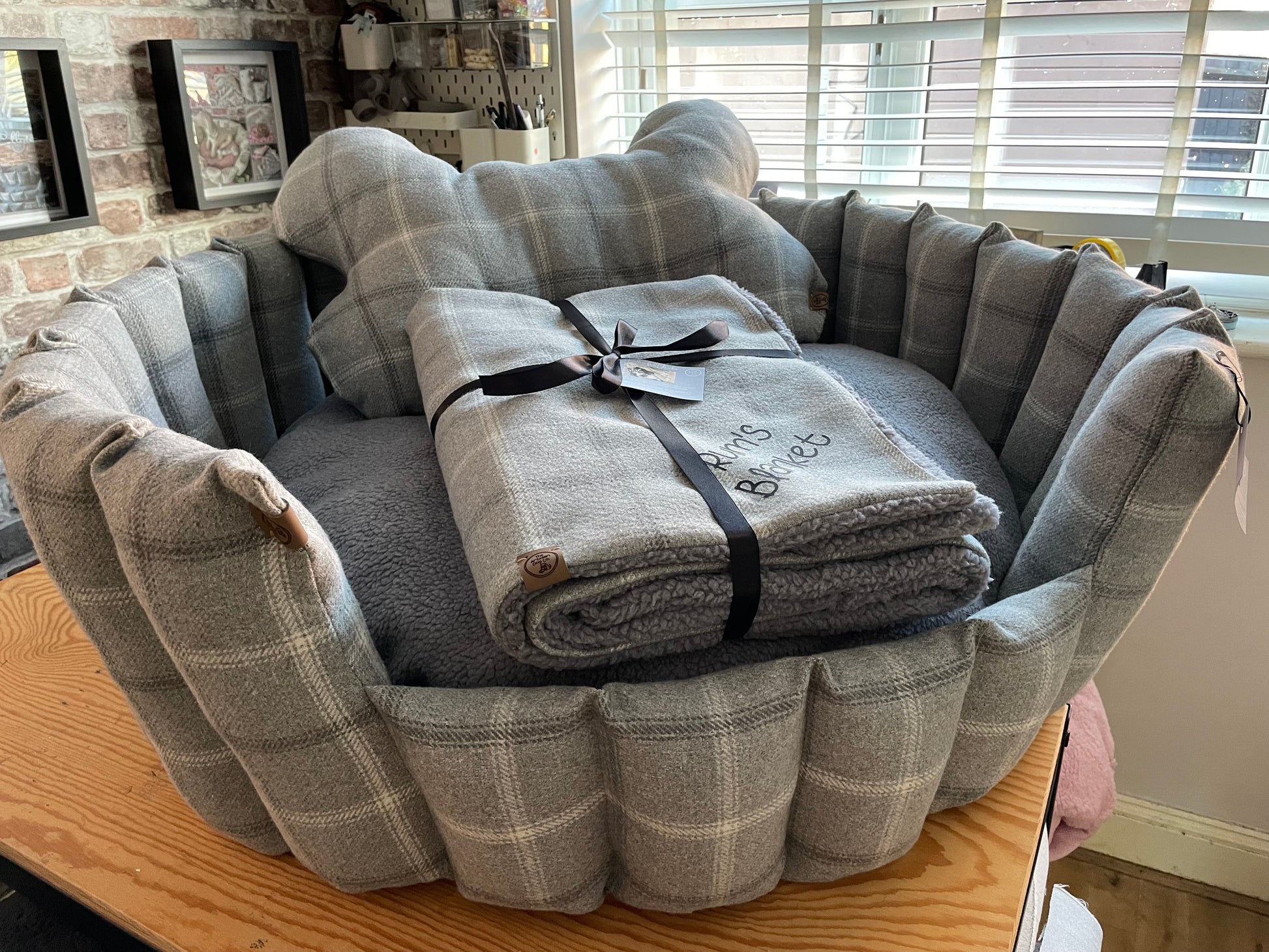 Large Bone Dog Snuggle Cushion