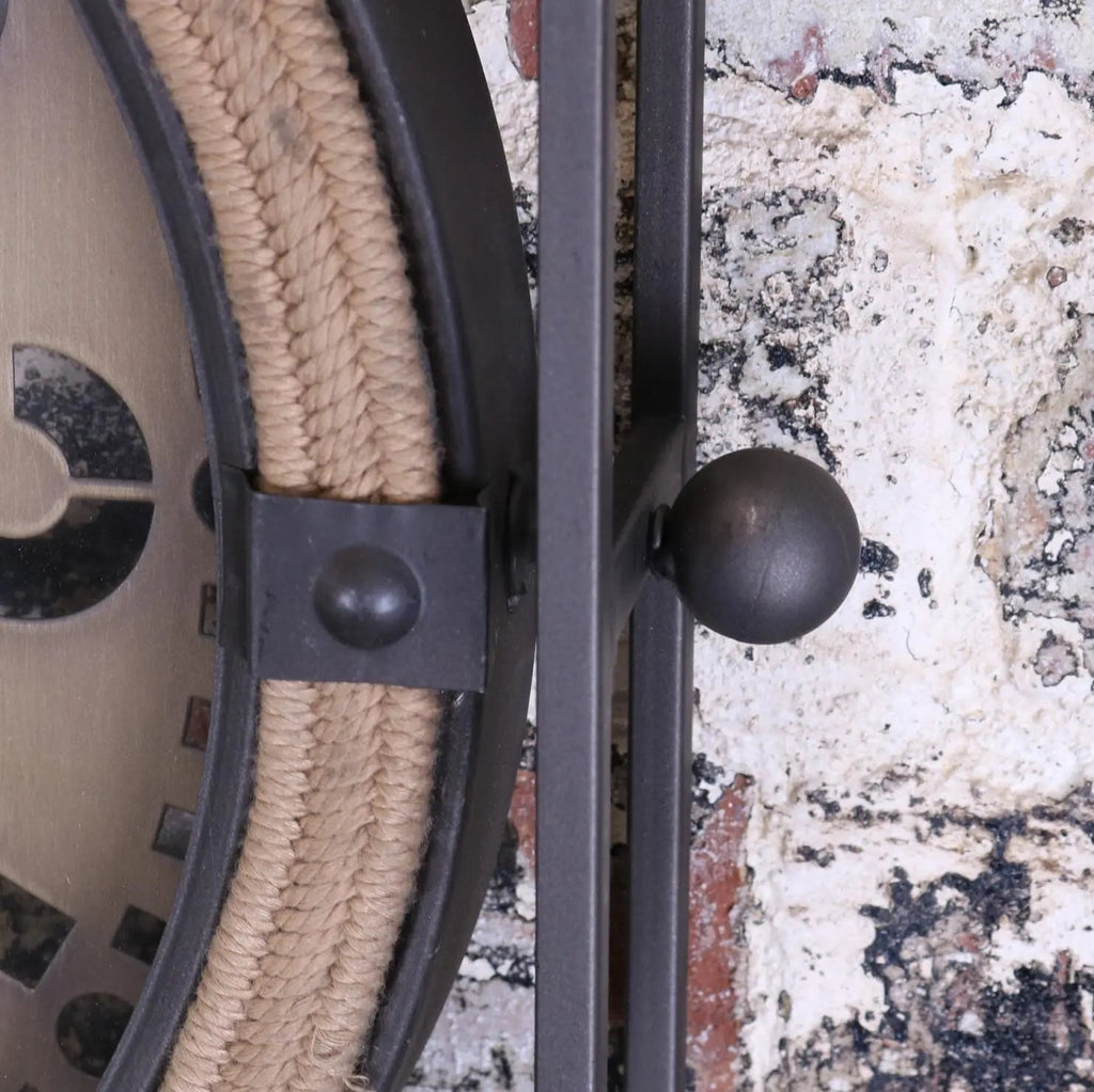 Square Frame Industrial Wall Clock