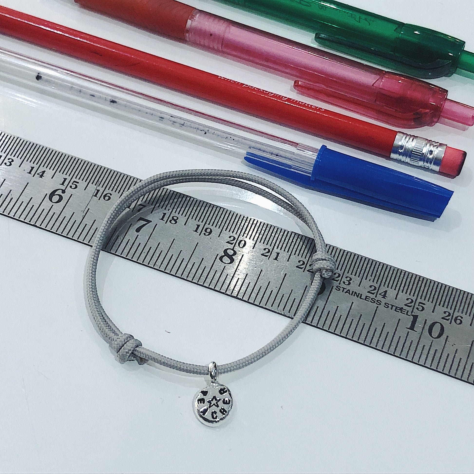 Star Teacher Sterling Silver Rope Bracelet