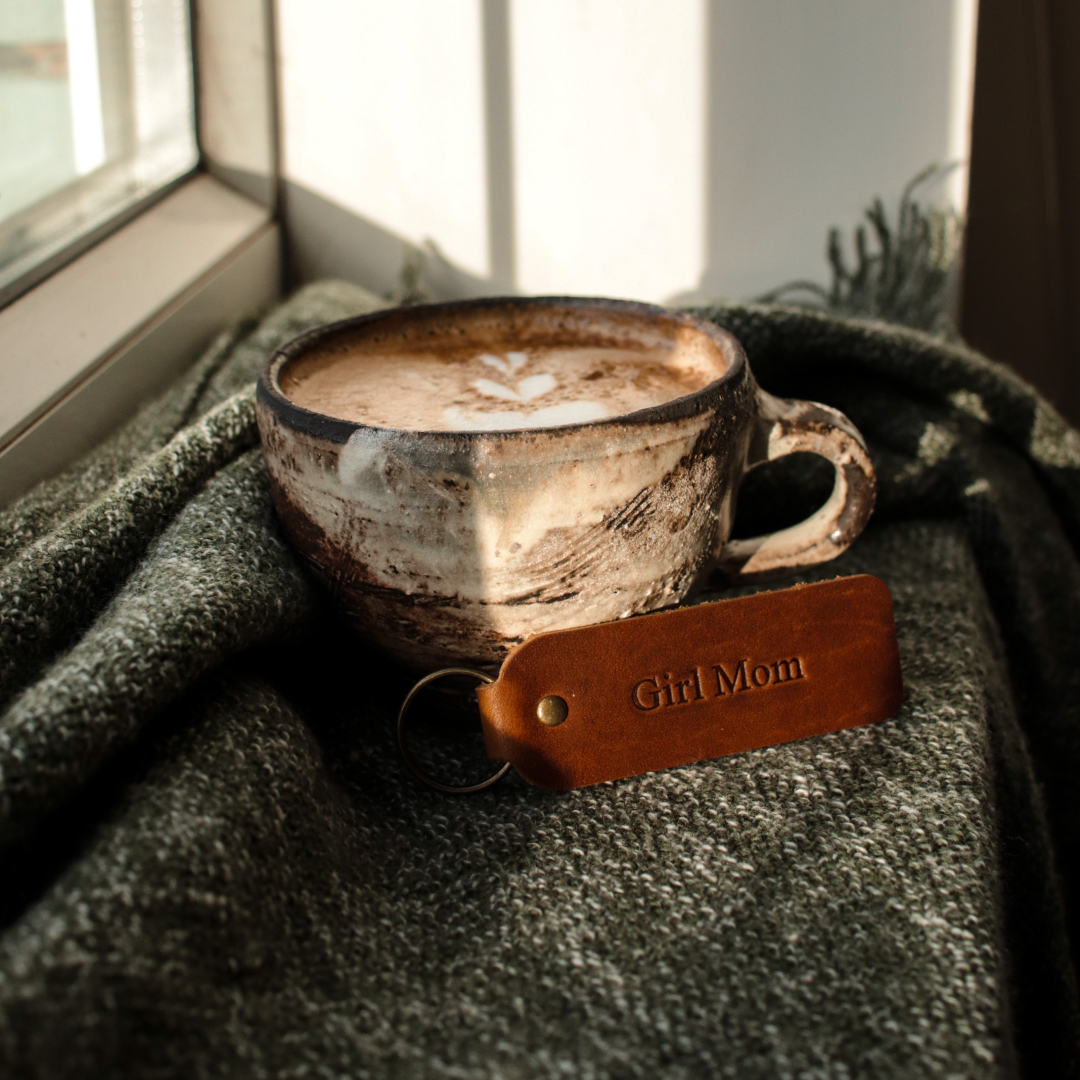 Mother's Day Leather Keyring