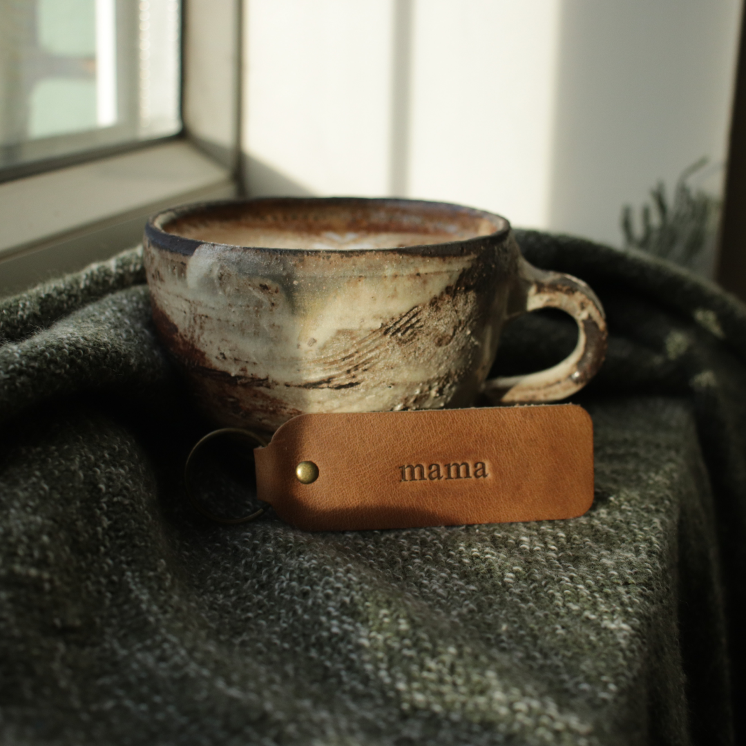 Mother's Day Leather Keyring