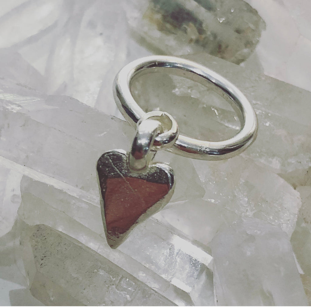 Heart Dangle Ring