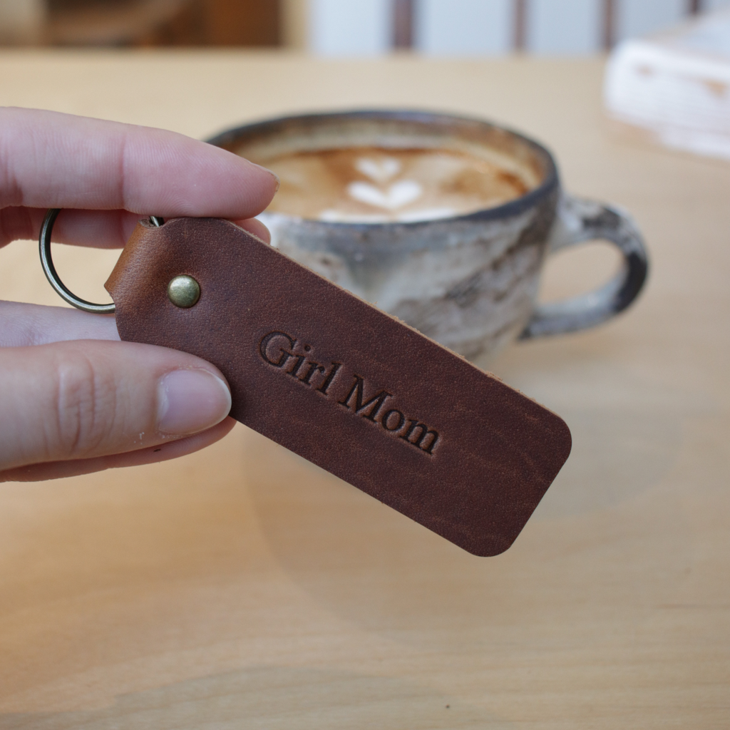 Mother's Day Leather Keyring
