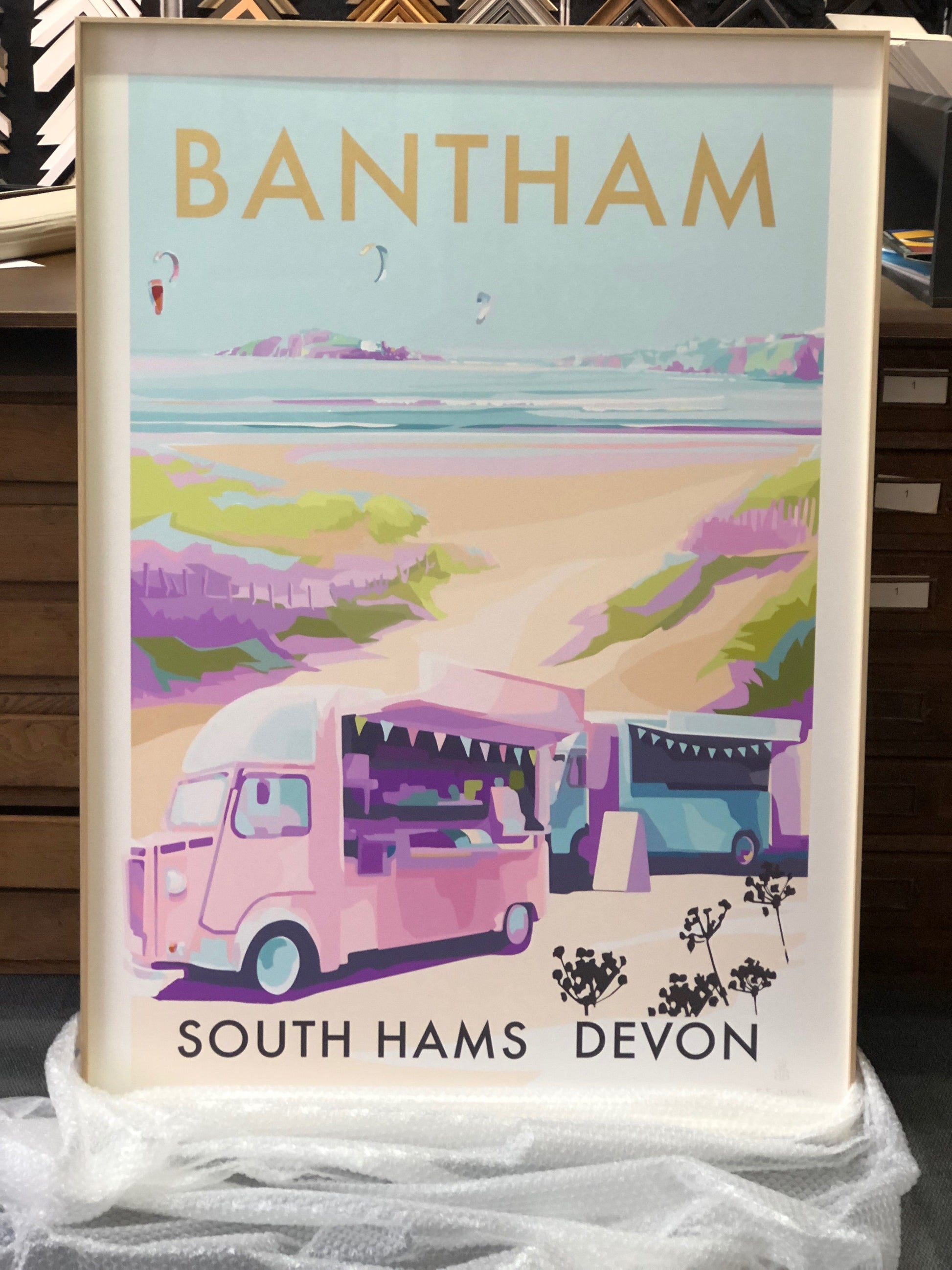 Bantham Buses Limited Edition Art Print A0
