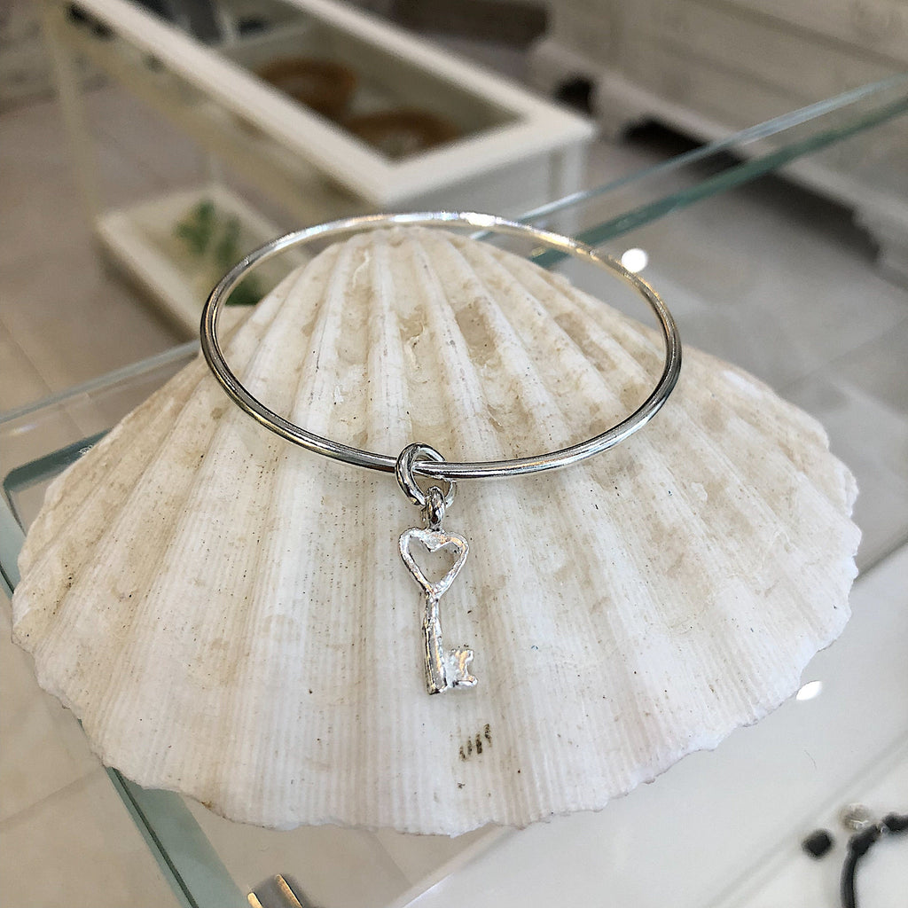 Key to My Heart Charm Bangle