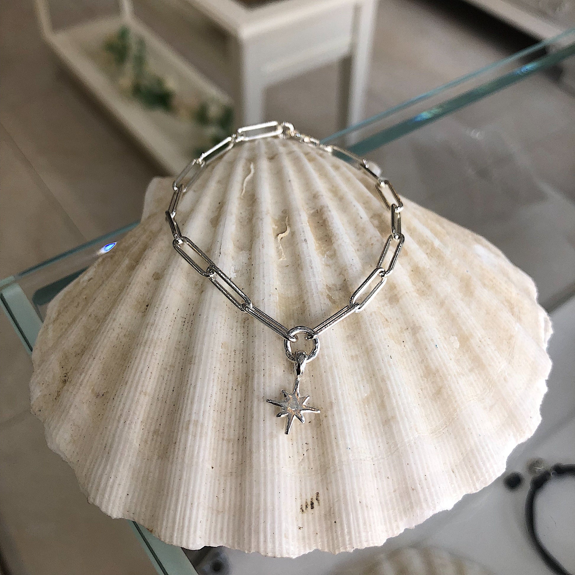 North Star Trace Chain Bracelet in Sterling Silver