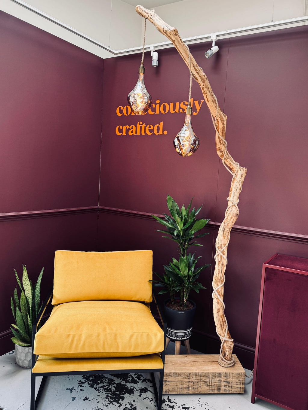 Tallulah – Rhododendron Floor Lamp | One of a Kind | Handmade in Devon