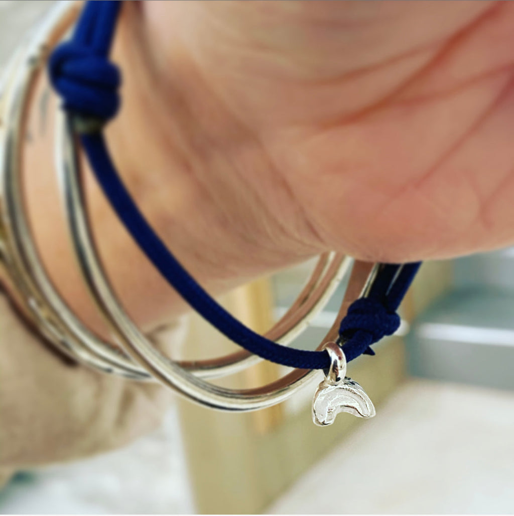 Rainbow Rope Bracelet Sterling Silver