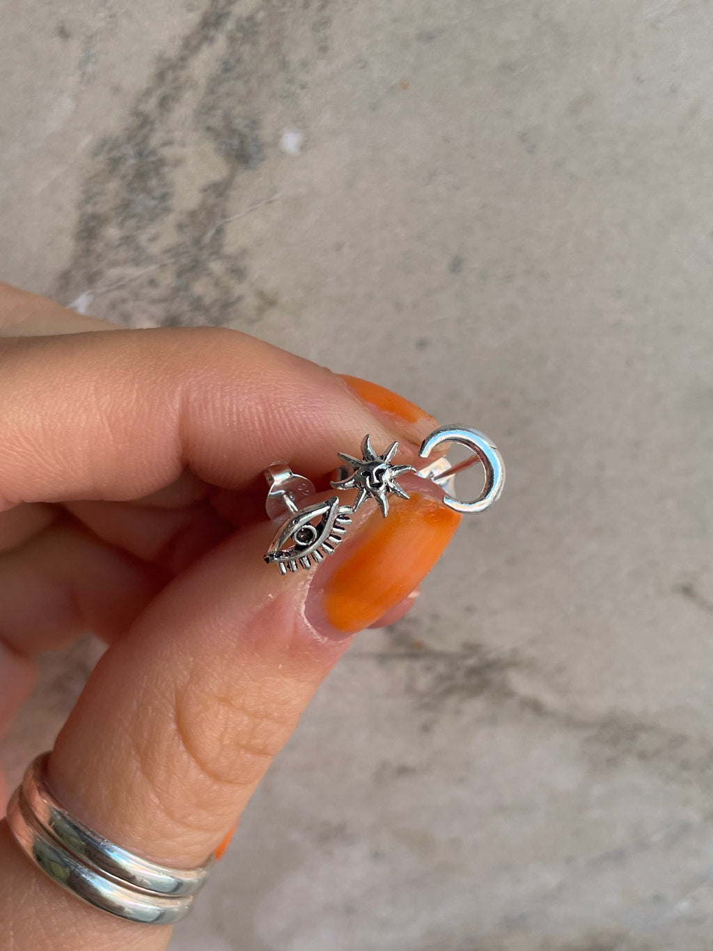 Sterling Silver Eye Studs