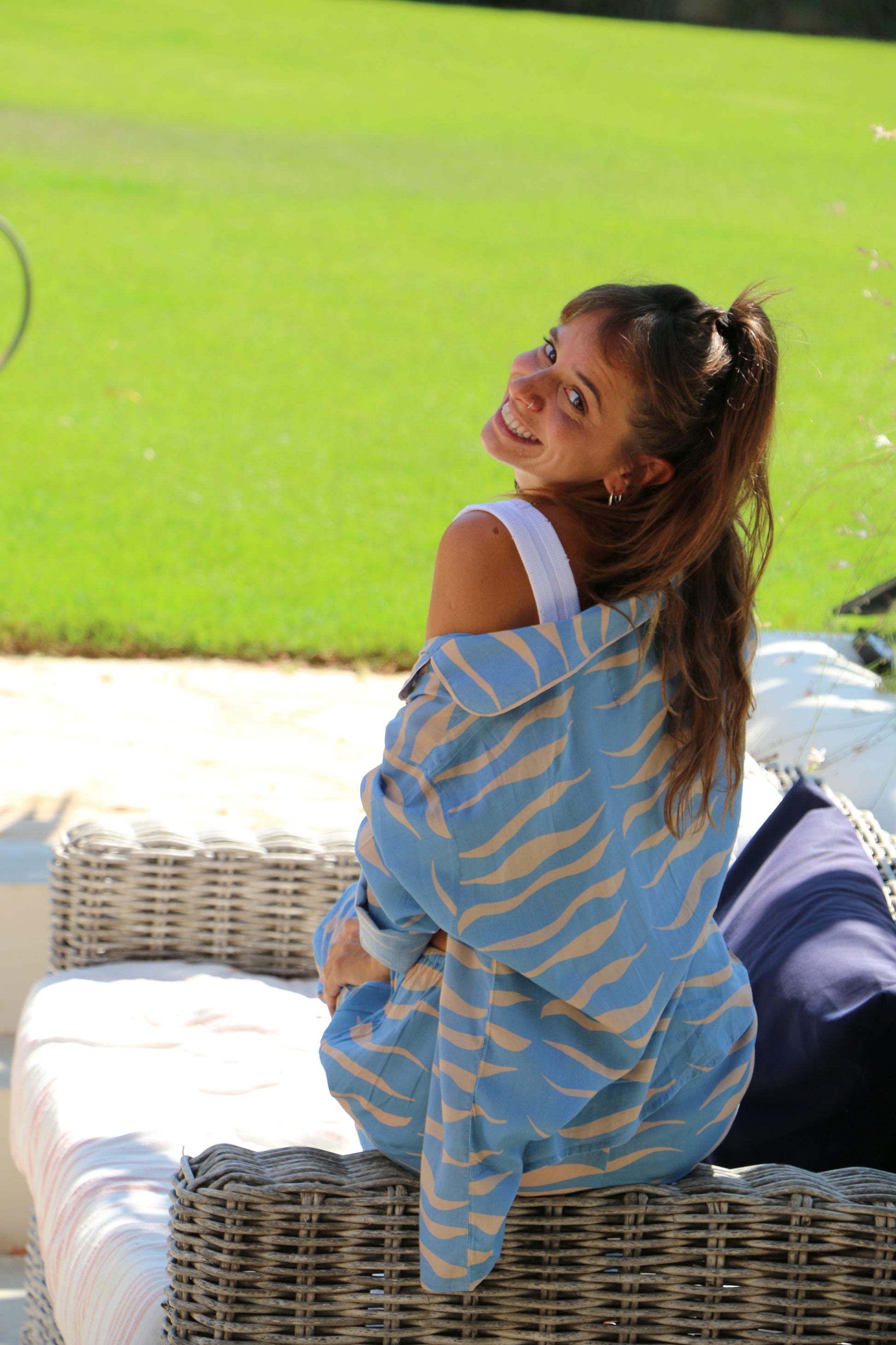 Unisex Ondas Modal Top and Bottom Set Pyjama