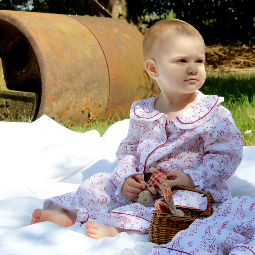 Paisley Organic Muslin Pyjamas for Children