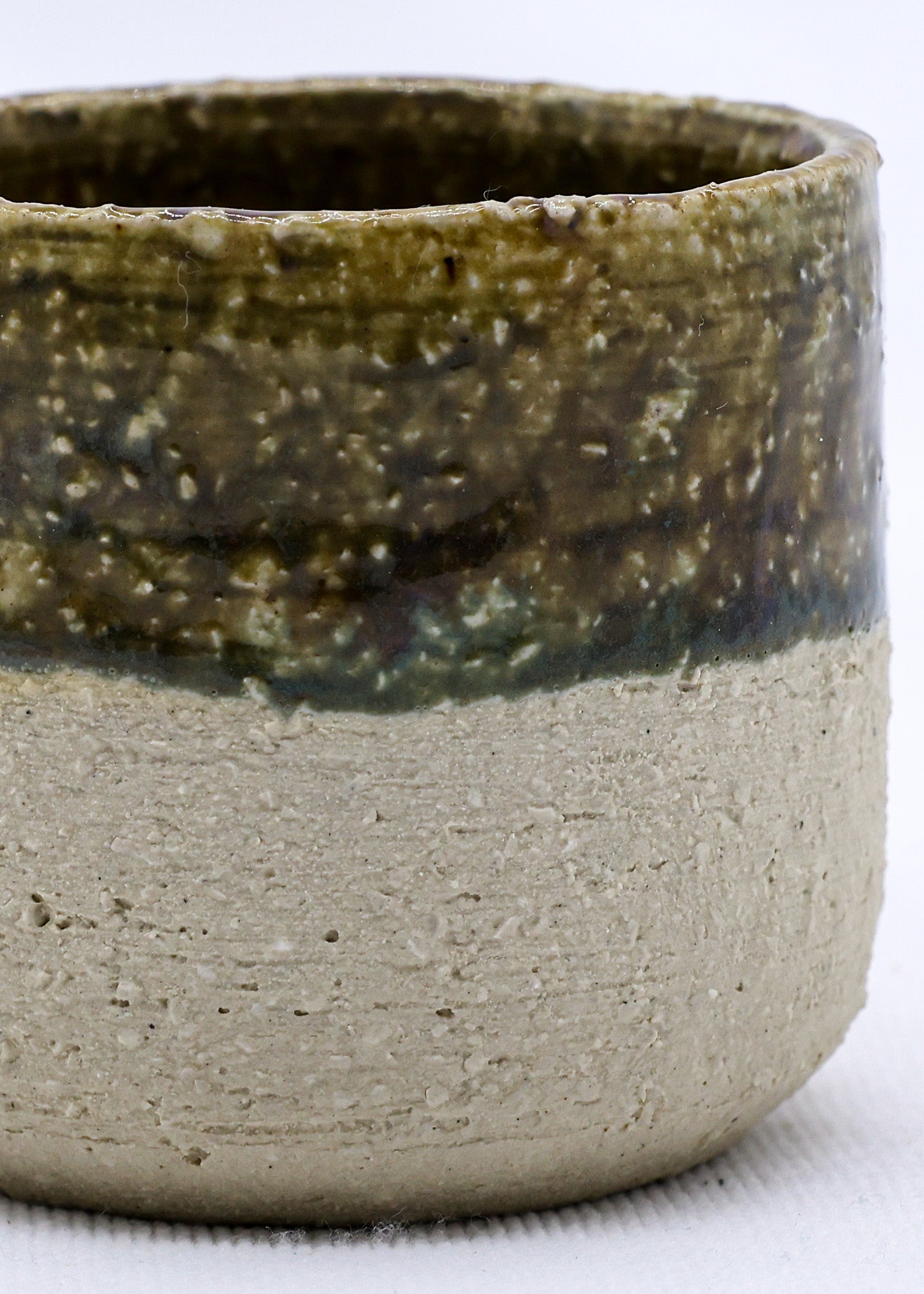 Handmade Ceramic Espresso Mug in Blue Verde