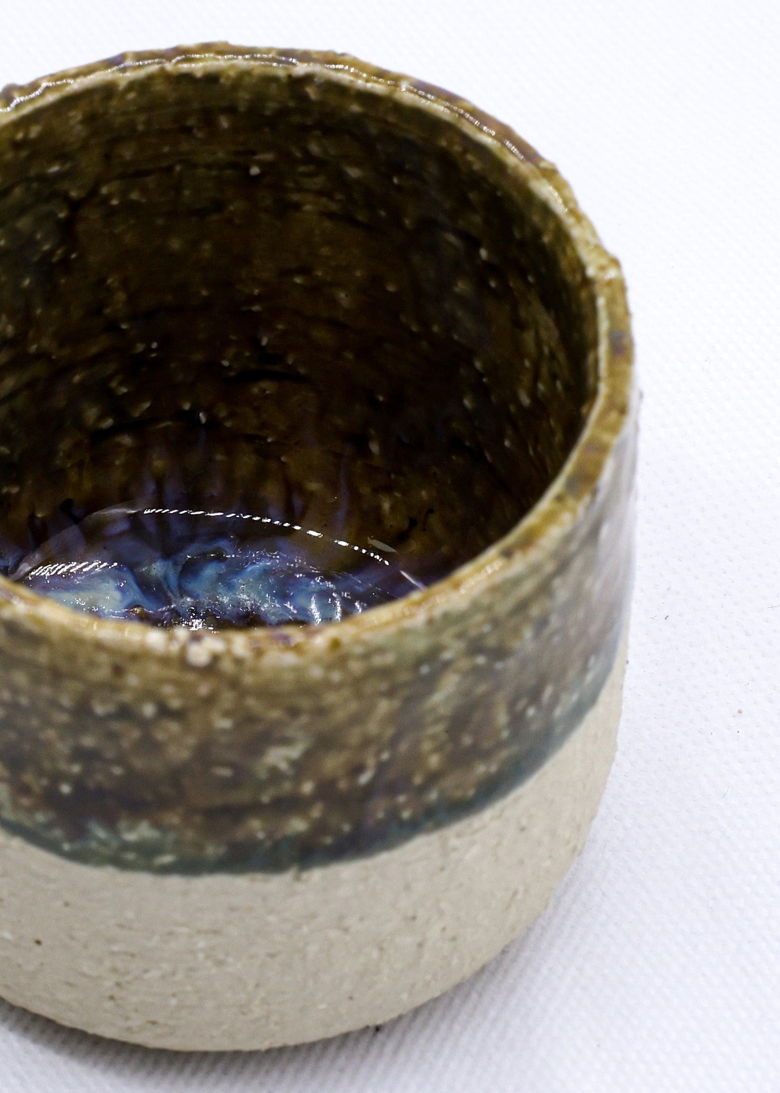 Handmade Ceramic Espresso Mug in Blue Verde