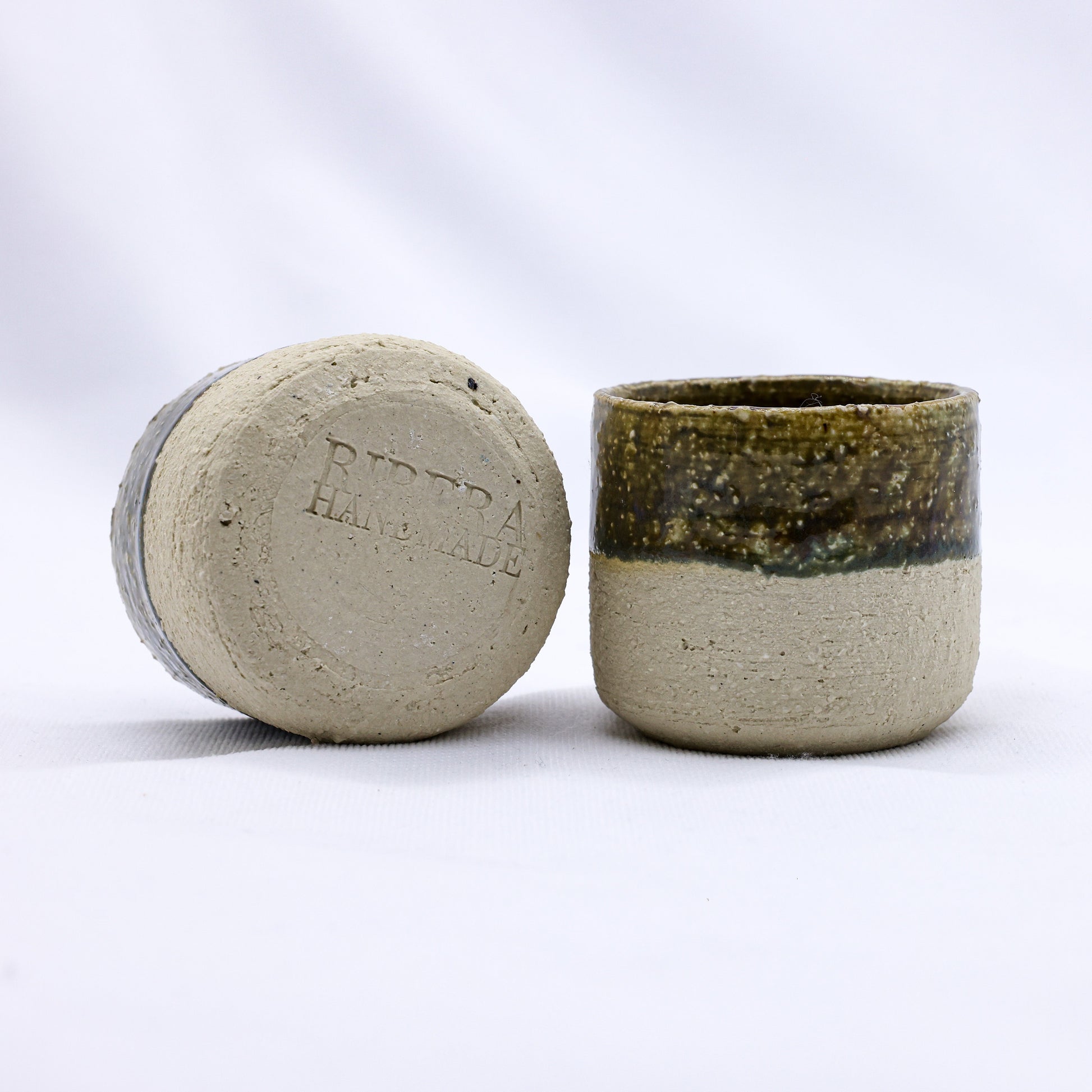 Handmade Ceramic Espresso Mug in Blue Verde