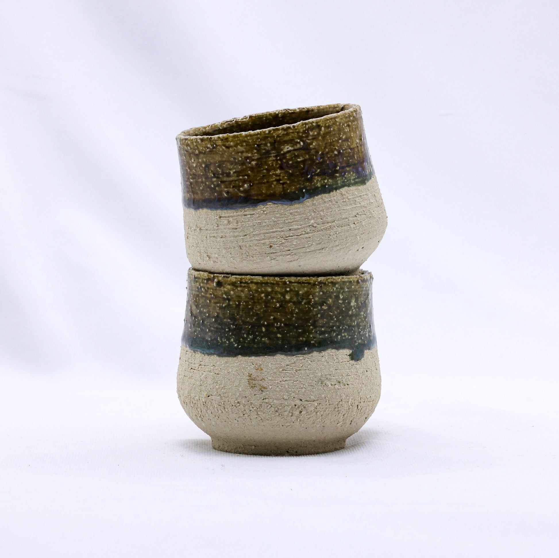 Handmade Ceramic Cappuccino Mug in Bluverde