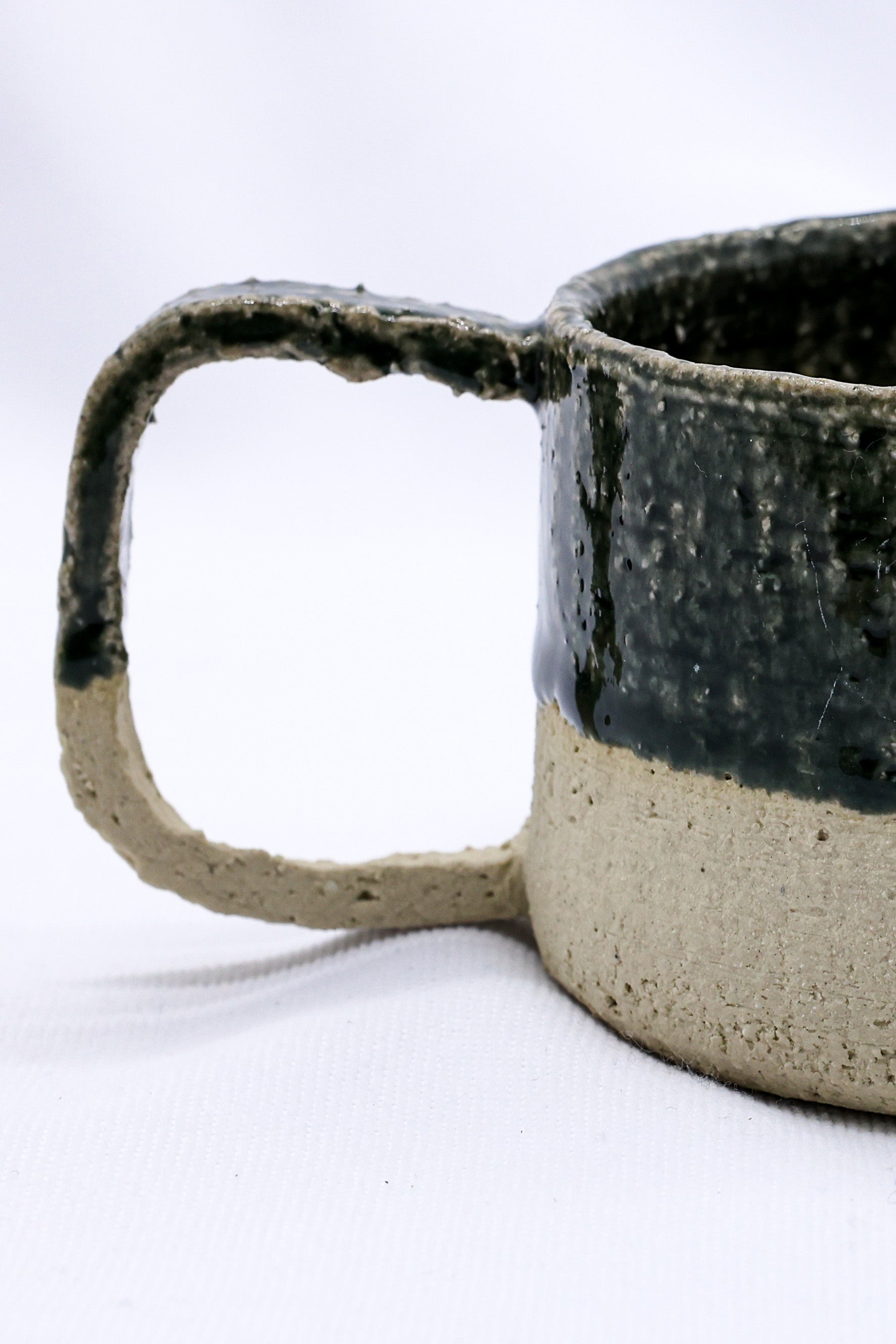 Grande Handmade Milled Stoneware Mug