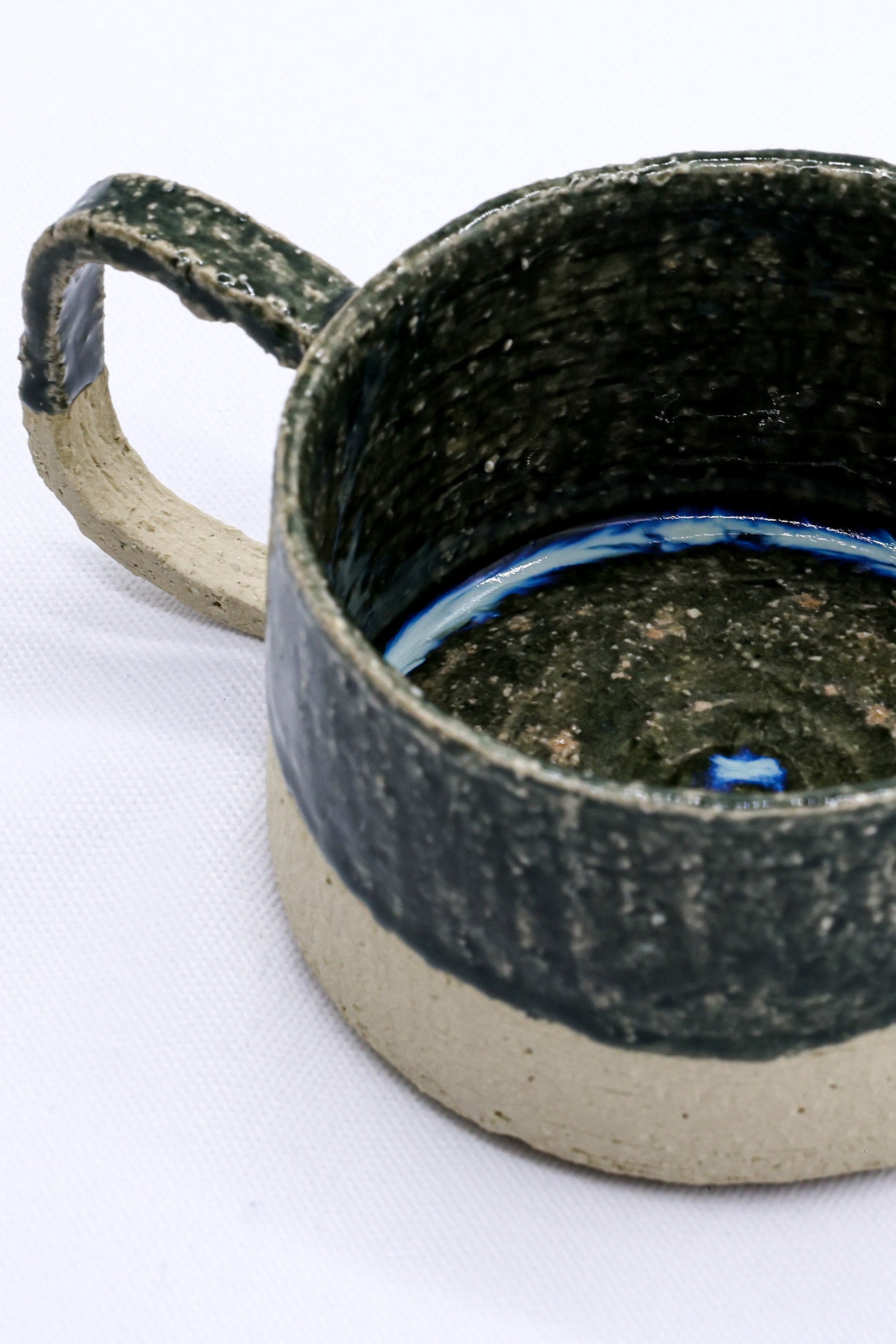 Grande Handmade Milled Stoneware Mug