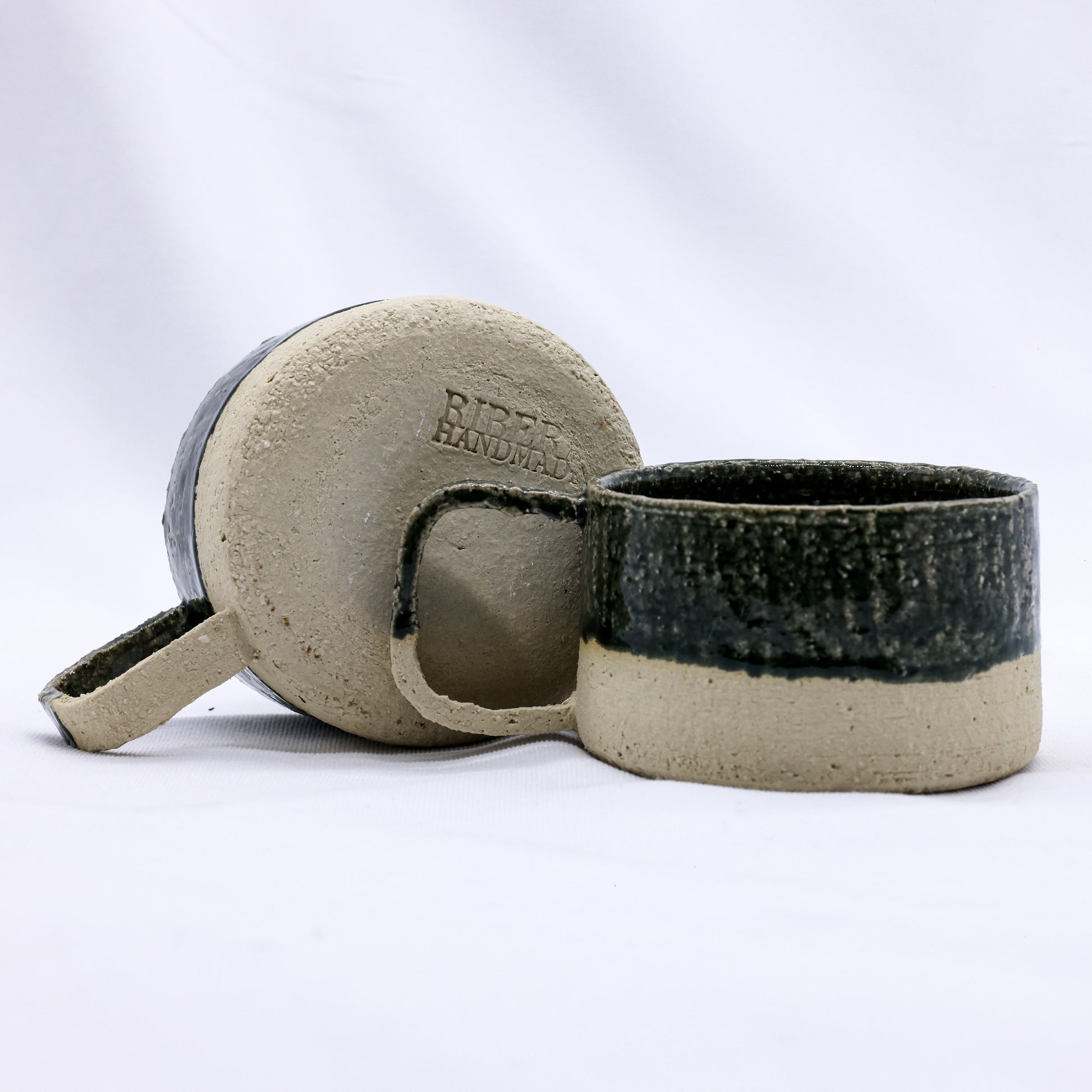 Grande Handmade Milled Stoneware Mug