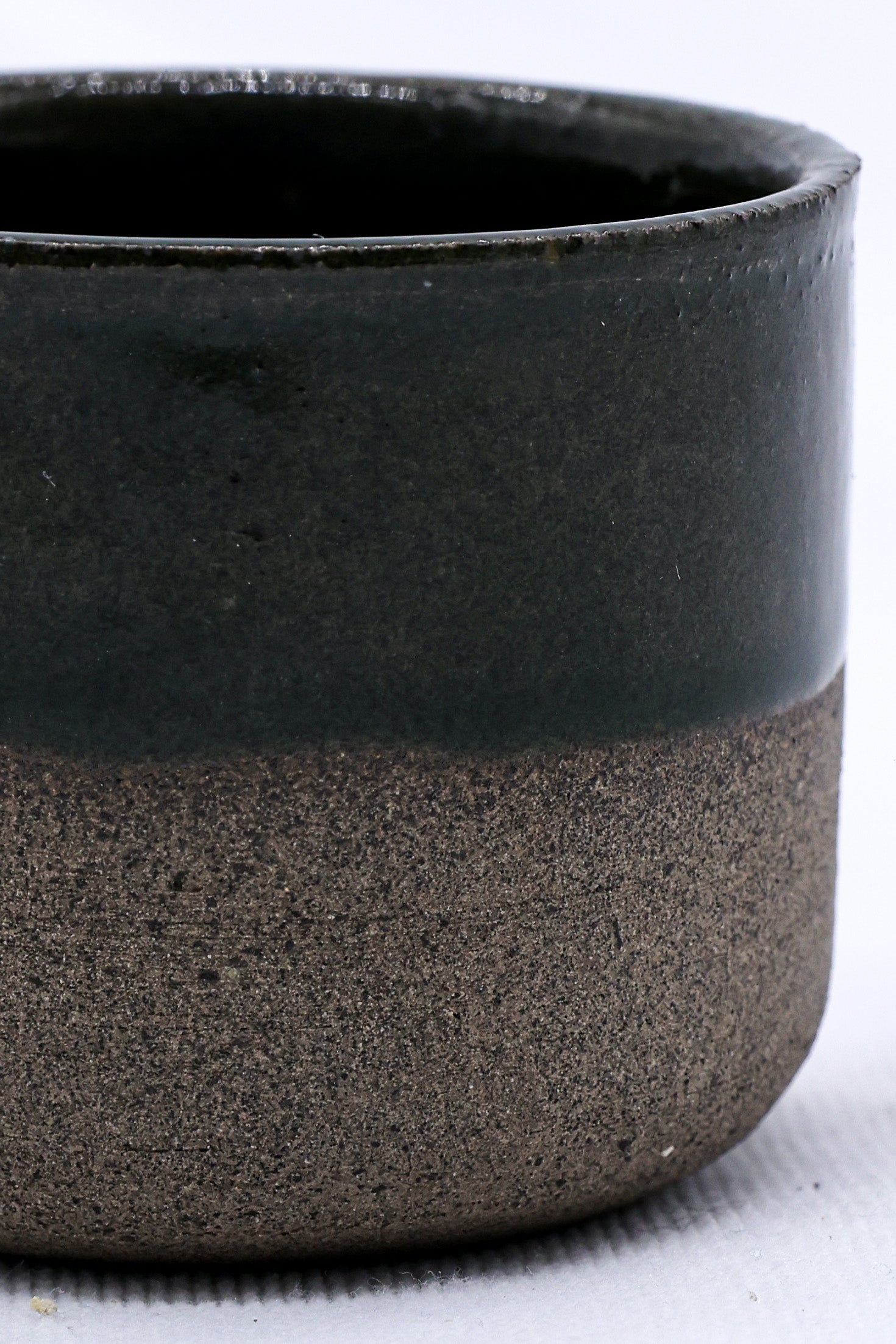 Green Piccolo Smoked Grey Handmade Ceramic Espresso Mug