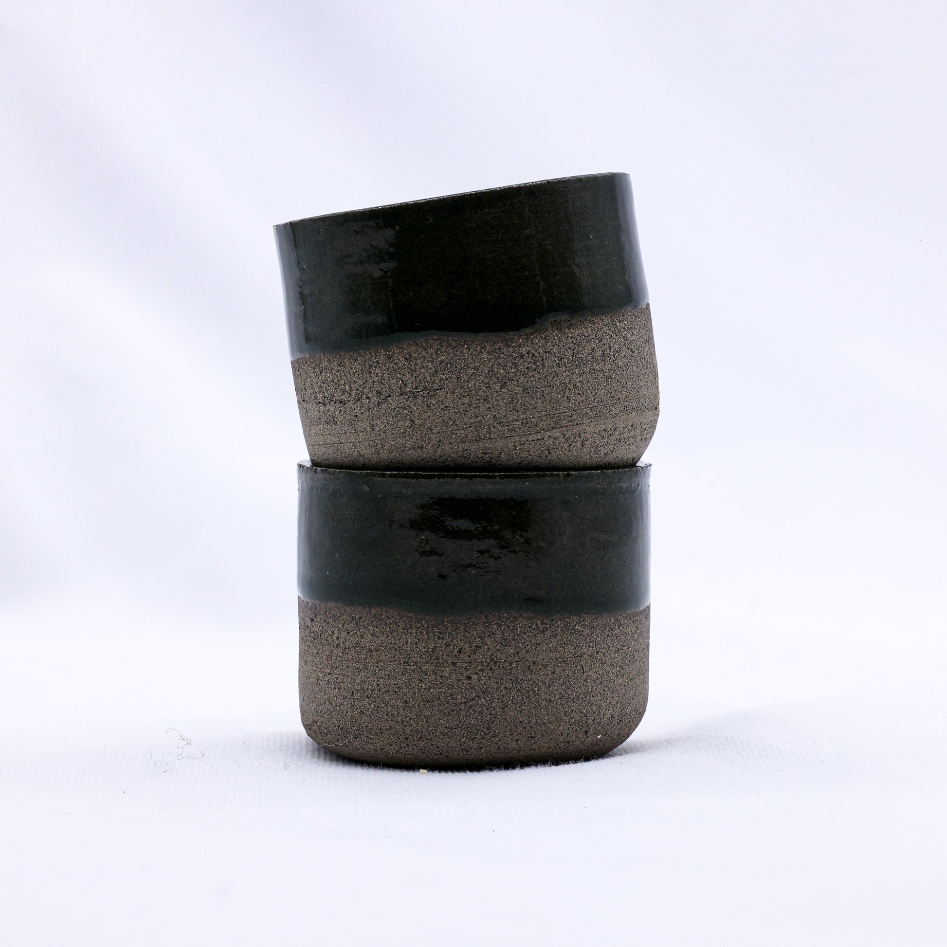 Green Piccolo Smoked Grey Handmade Ceramic Espresso Mug