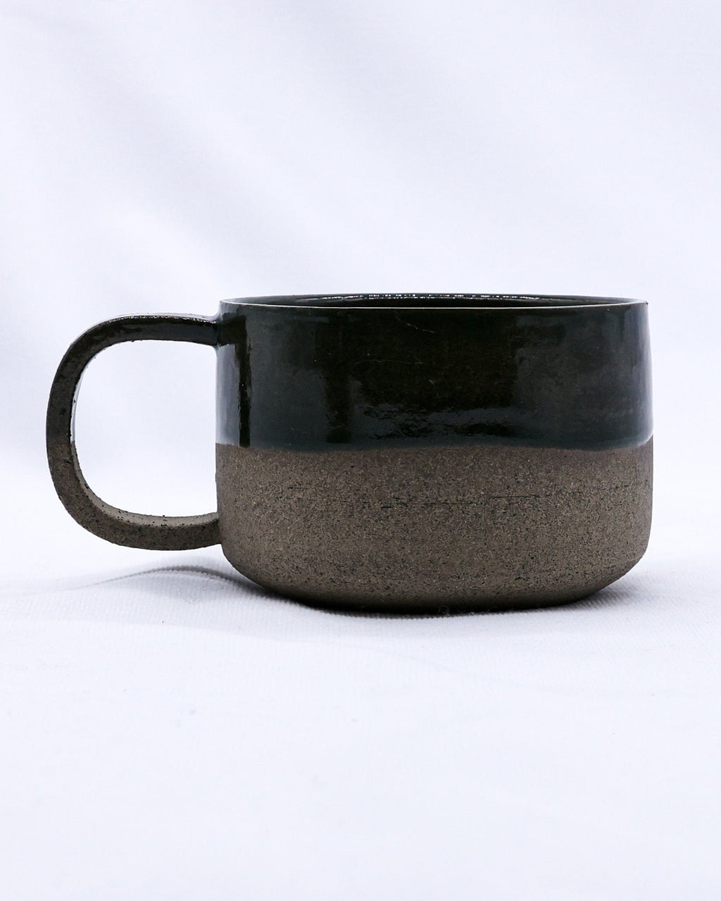 Handmade Ceramic Smoked Grey Stoneware Big Mug