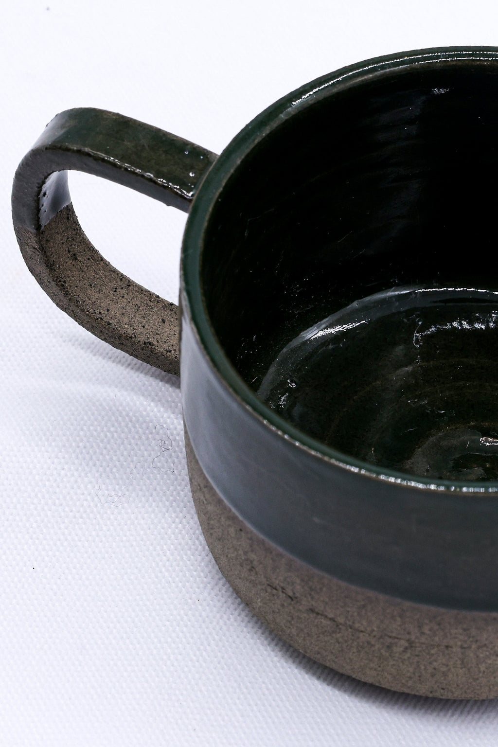 Handmade Ceramic Smoked Grey Stoneware Big Mug