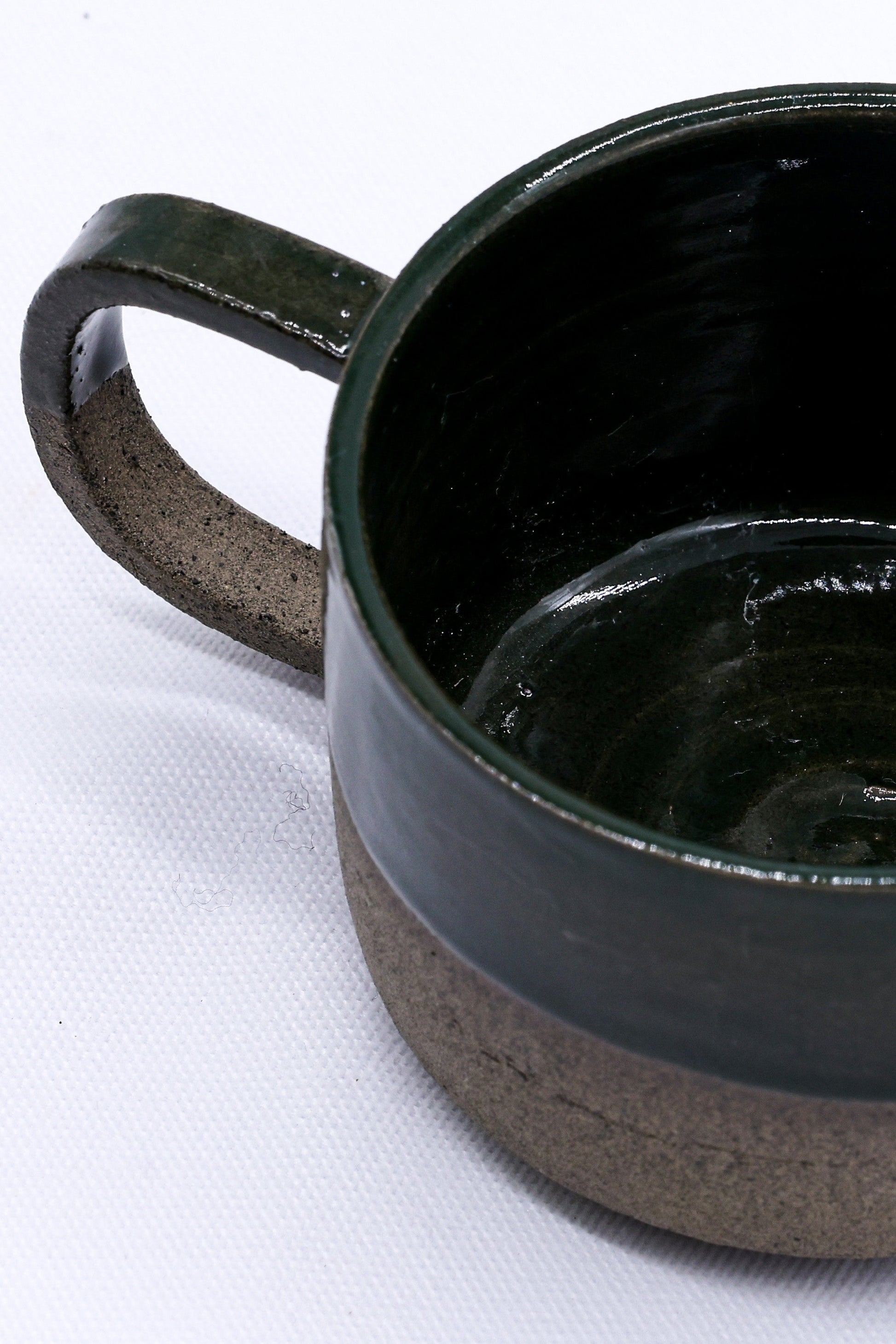 Handmade Ceramic Smoked Grey Stoneware Big Mug