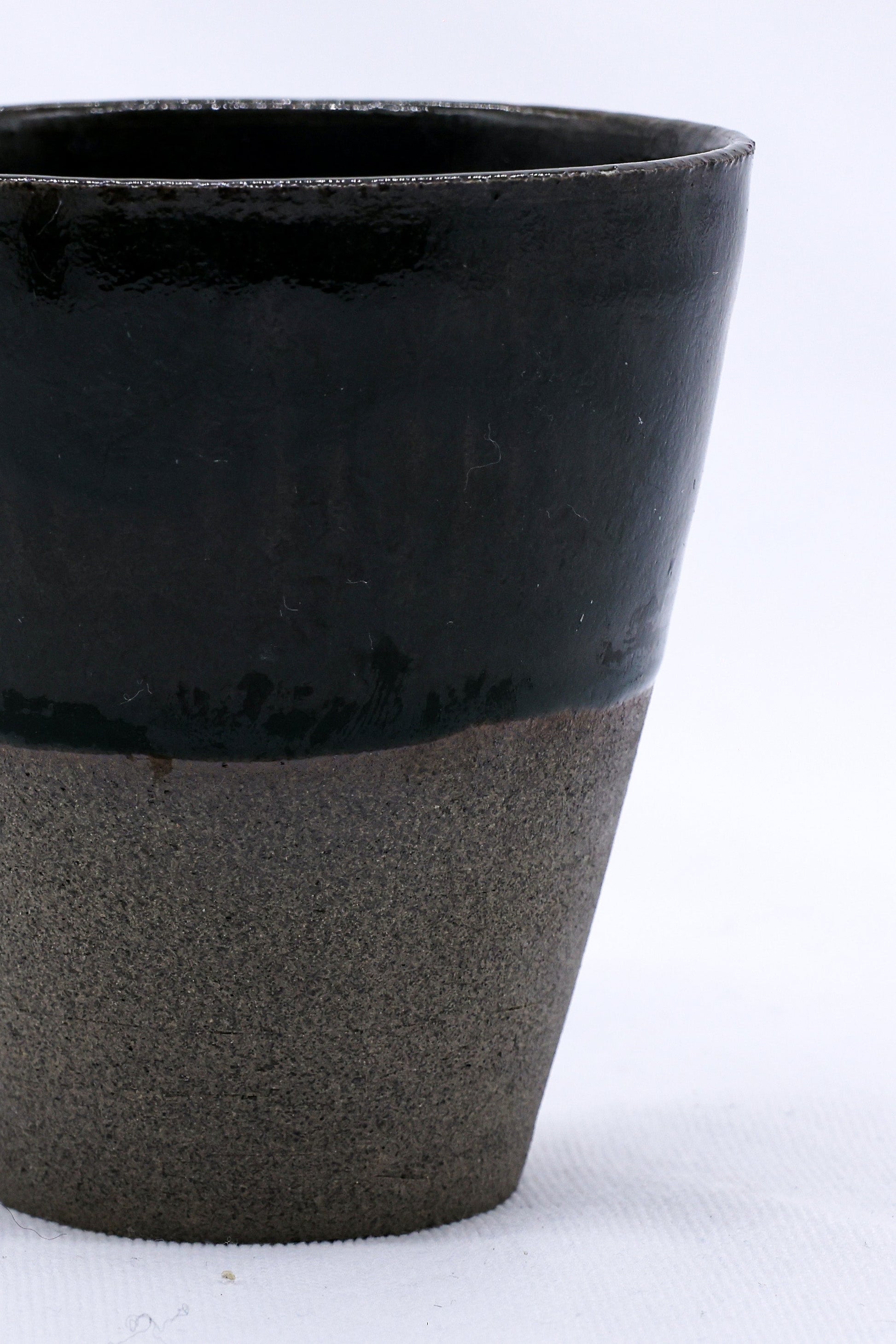 Smoked Grey Handmade Ceramic Tall Cup