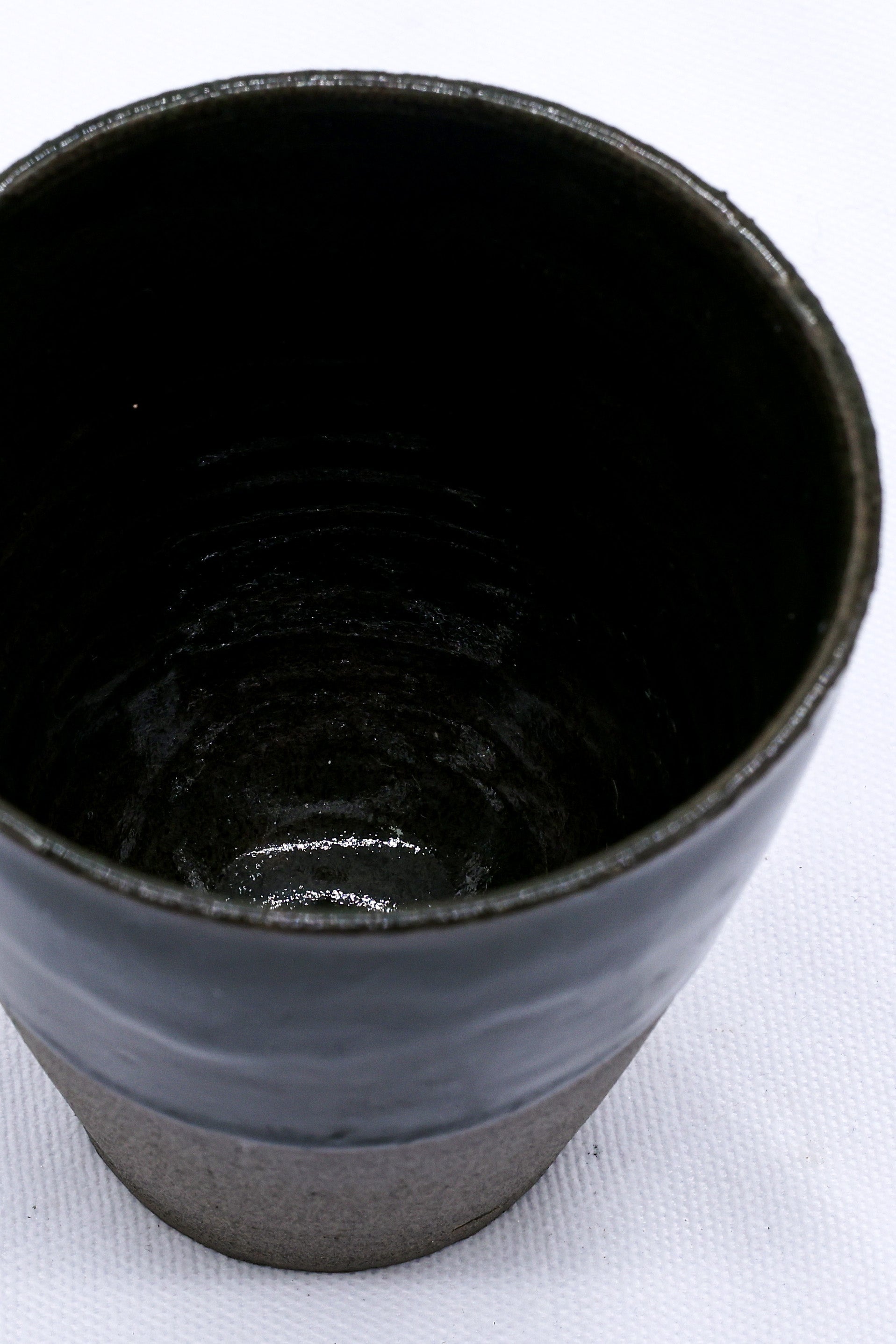 Smoked Grey Handmade Ceramic Tall Cup