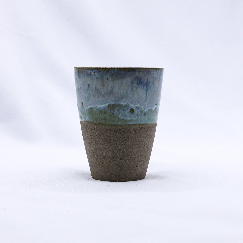 Smoked Grey Handmade Ceramic Tall Cup