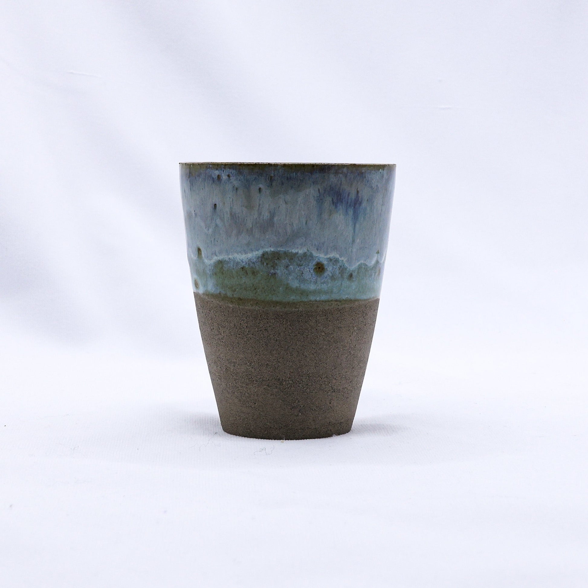 Smoked Grey Handmade Ceramic Tall Cup