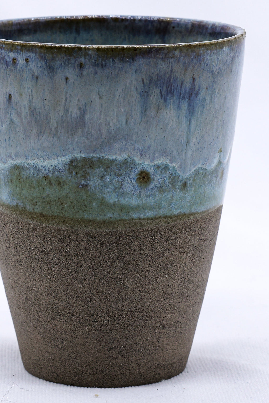 Smoked Grey Handmade Ceramic Tall Cup