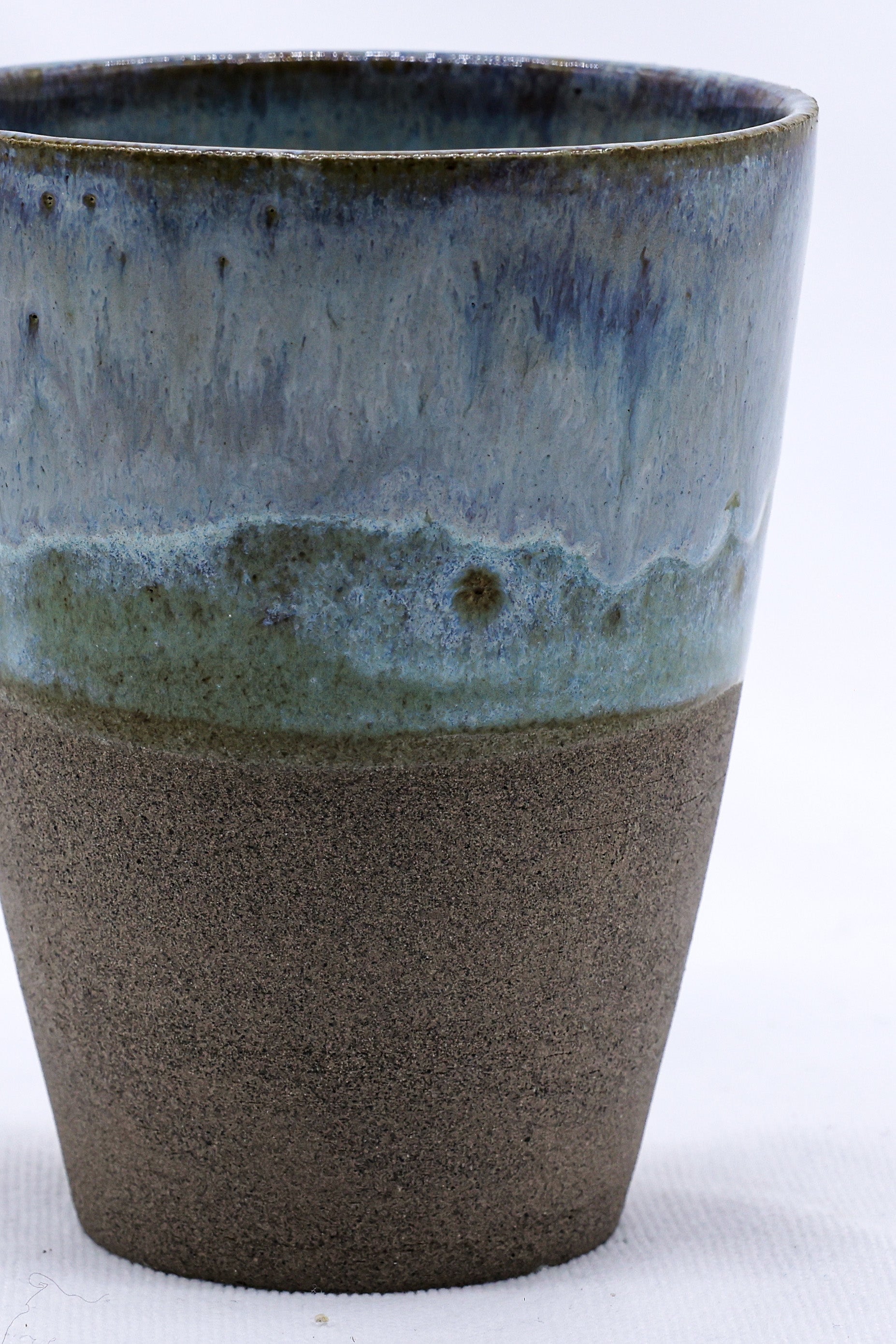 Smoked Grey Handmade Ceramic Tall Cup