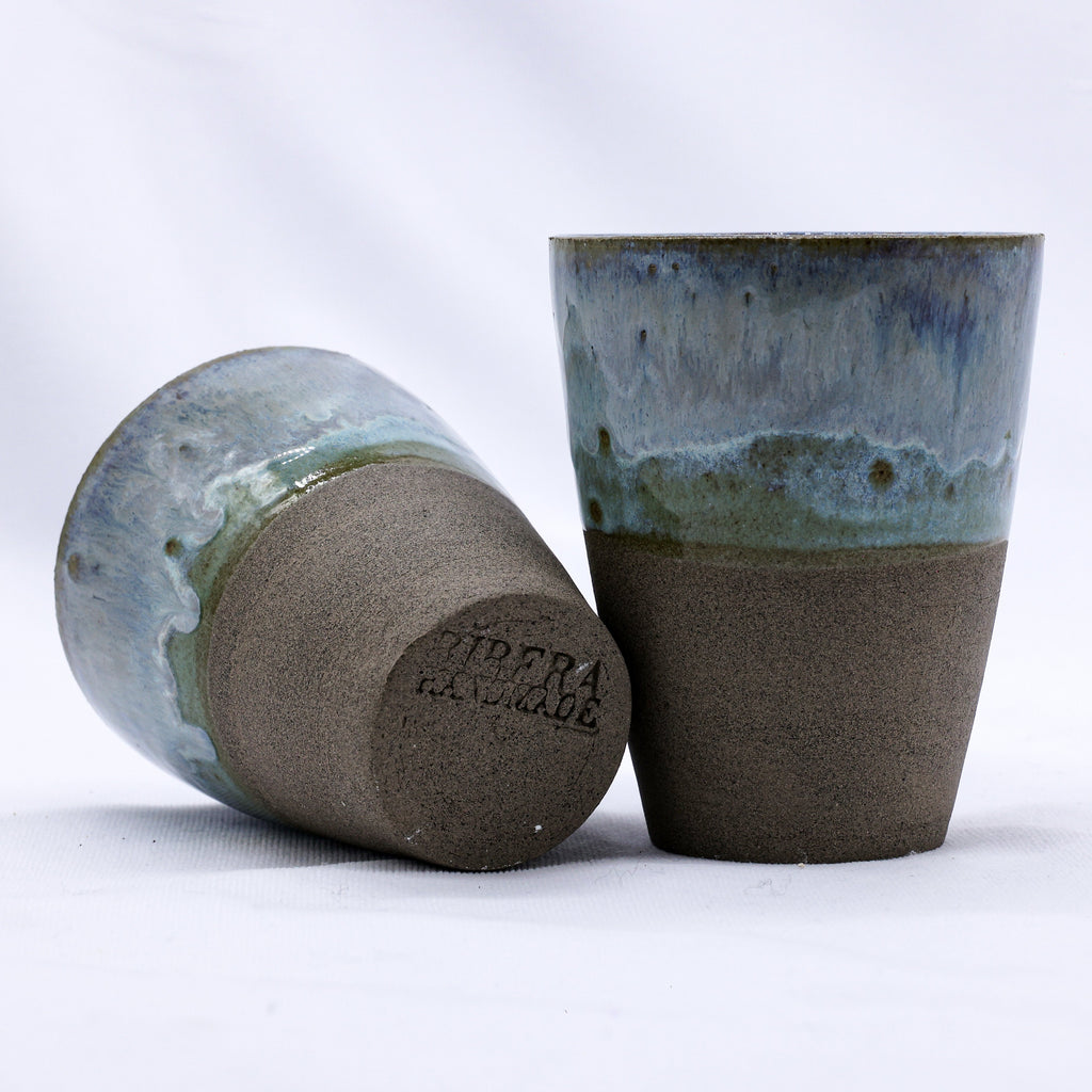 Smoked Grey Handmade Ceramic Tall Cup