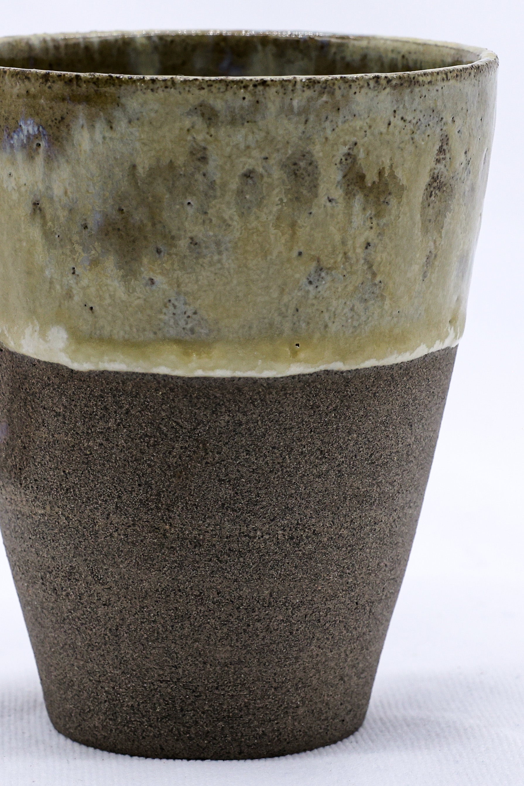 Smoked Grey Handmade Ceramic Tall Cup