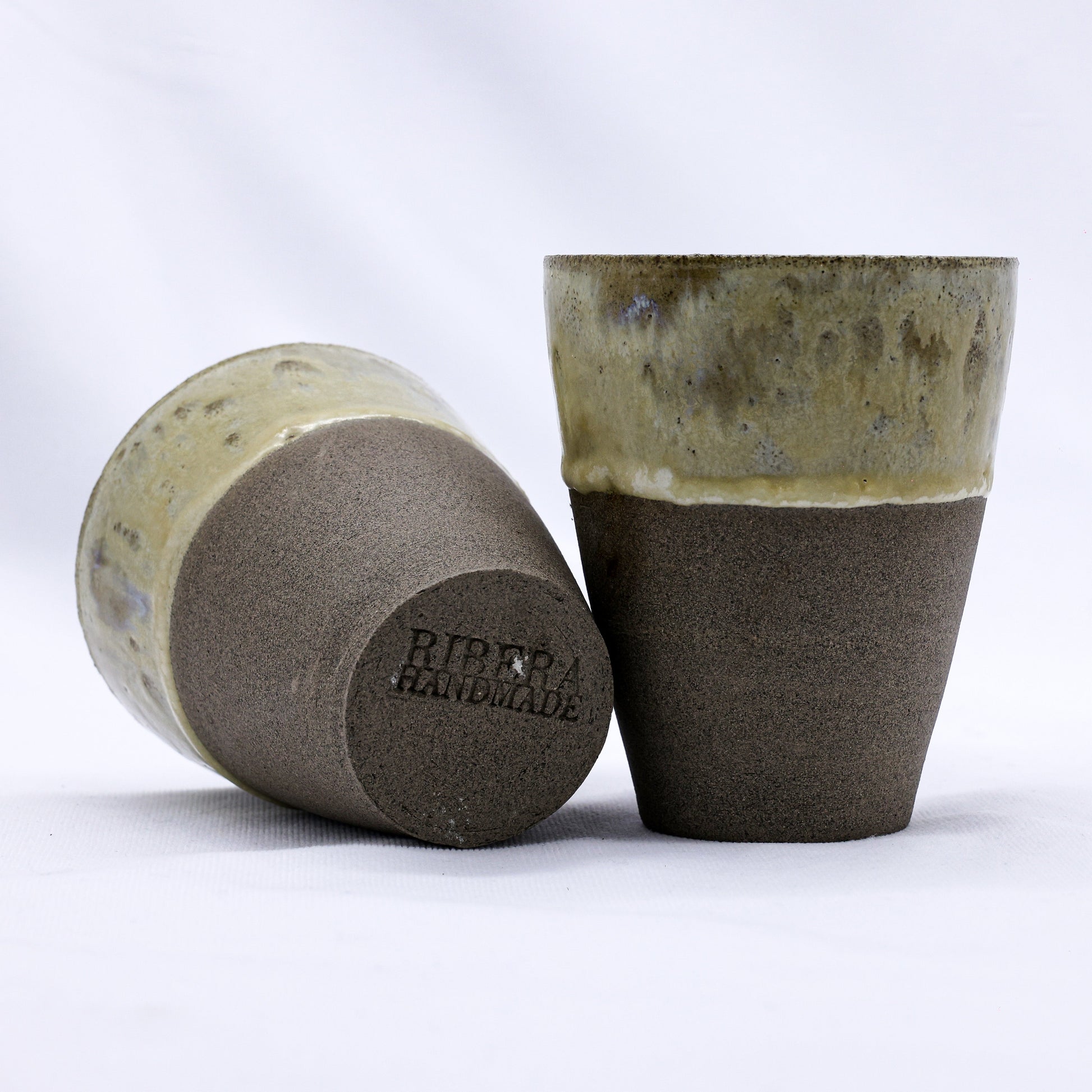 Smoked Grey Handmade Ceramic Tall Cup