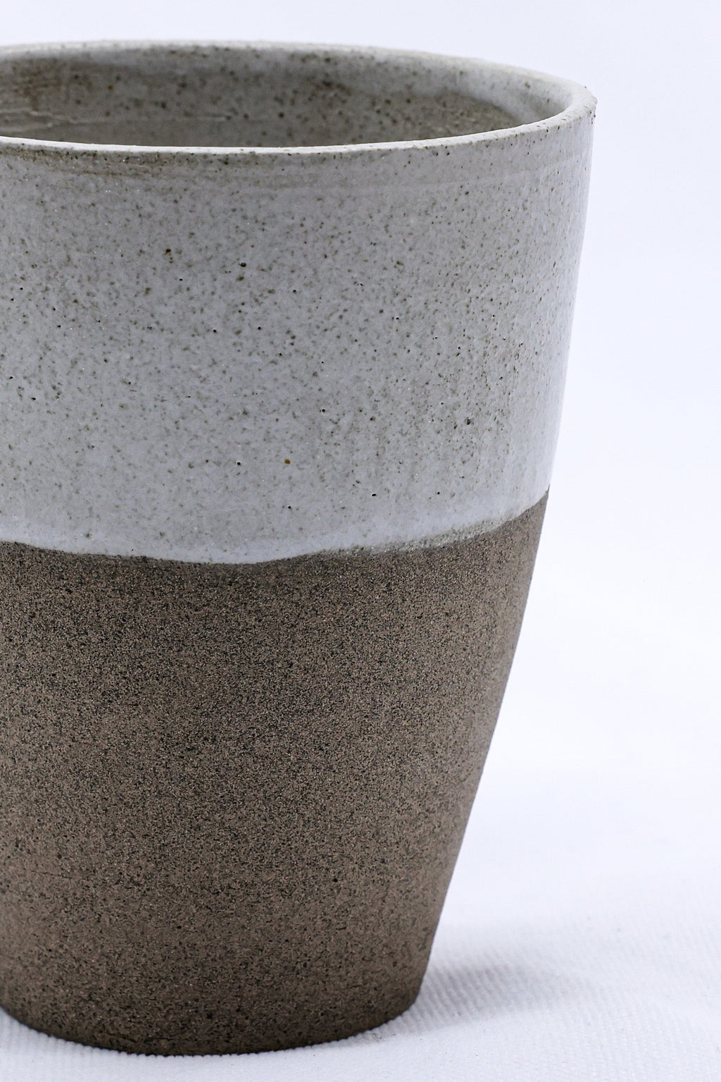 Smoked Grey Handmade Ceramic Tall Cup