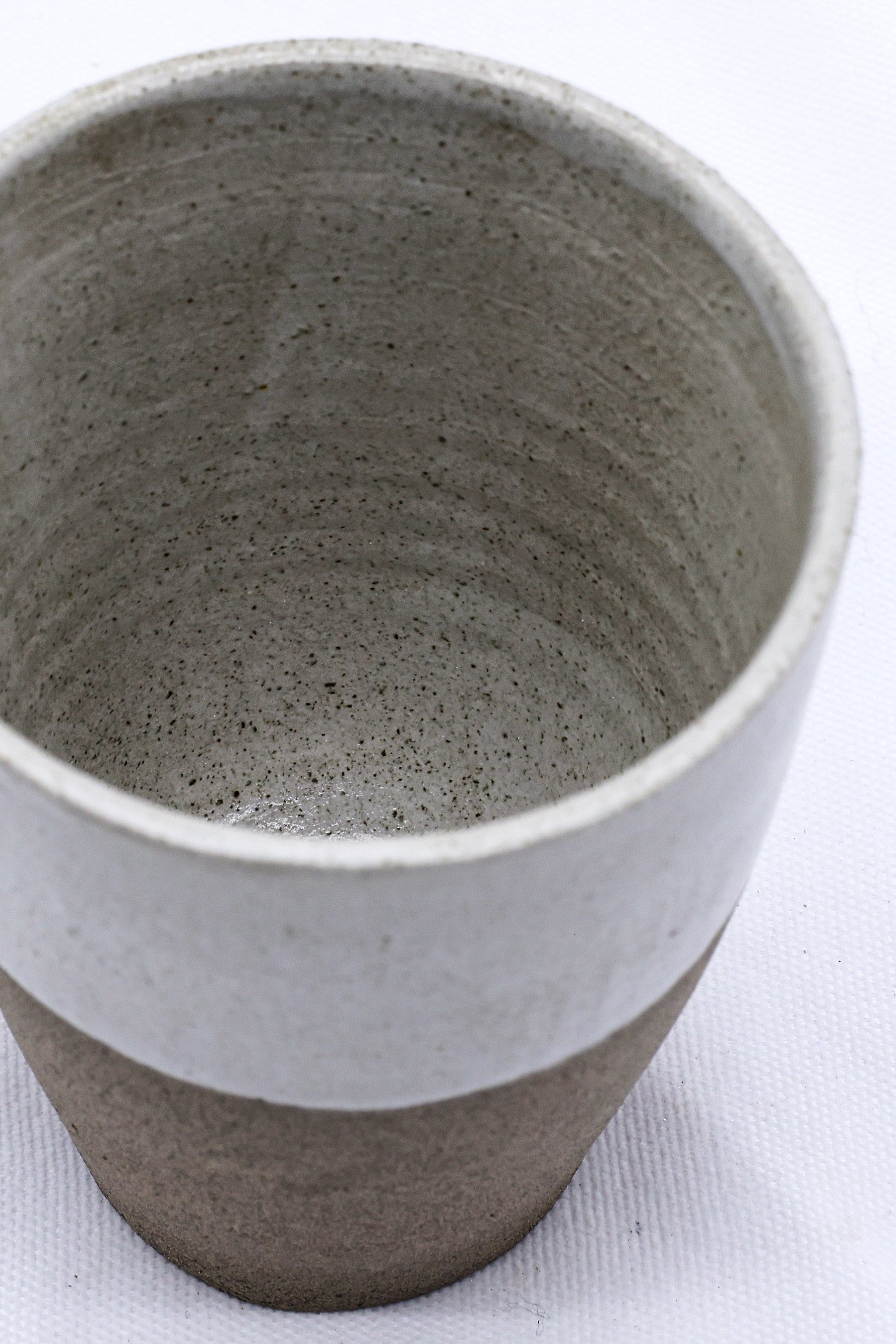 Smoked Grey Handmade Ceramic Tall Cup