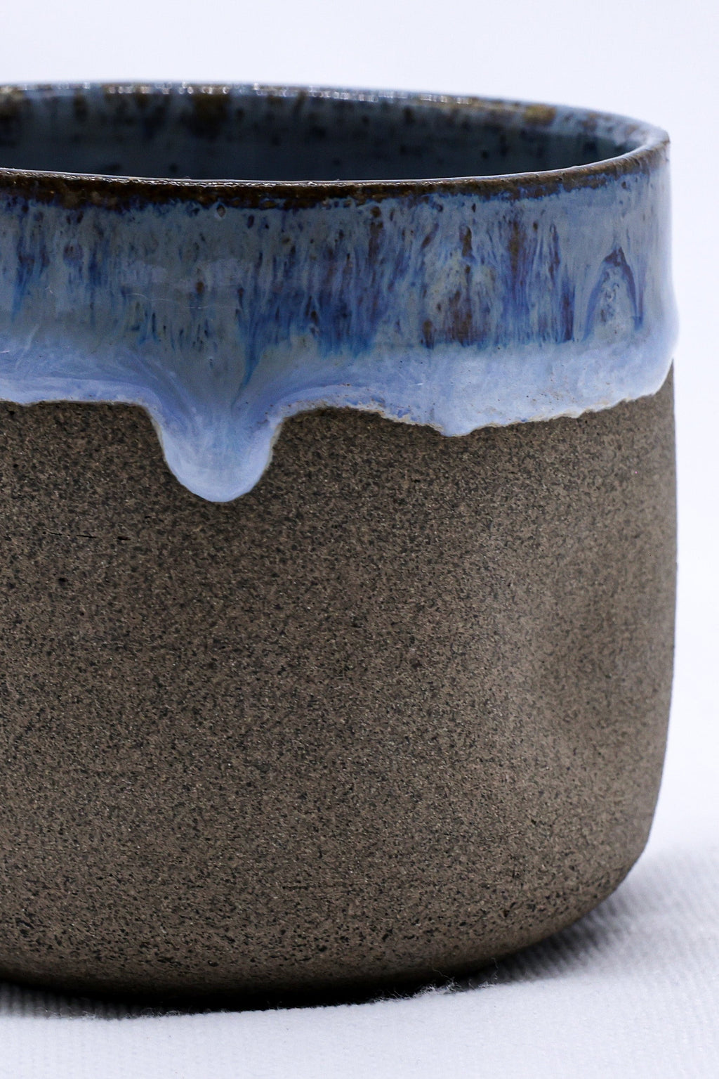 Handmade Ceramic Smoked Grey Short Cup