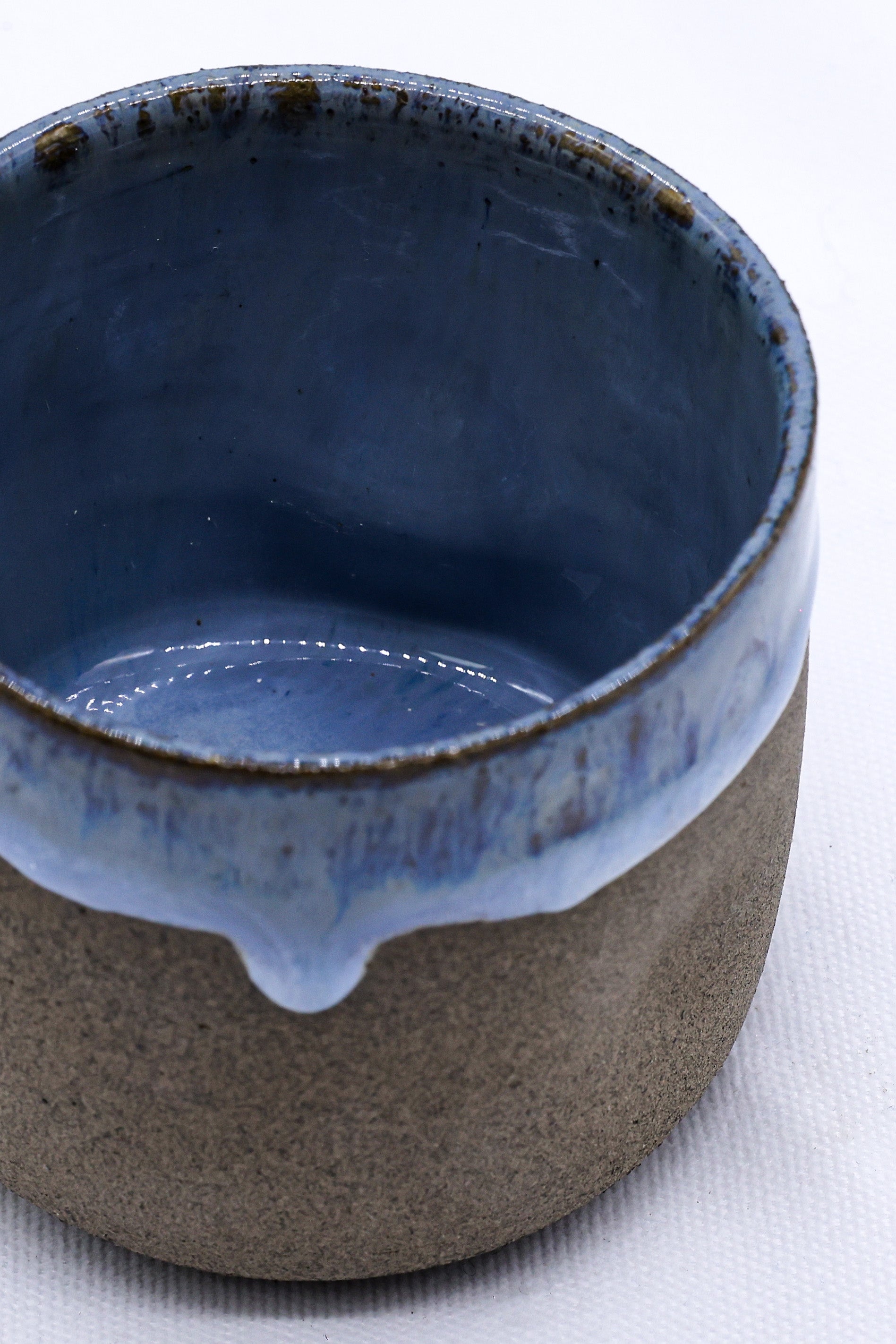 Handmade Ceramic Smoked Grey Short Cup