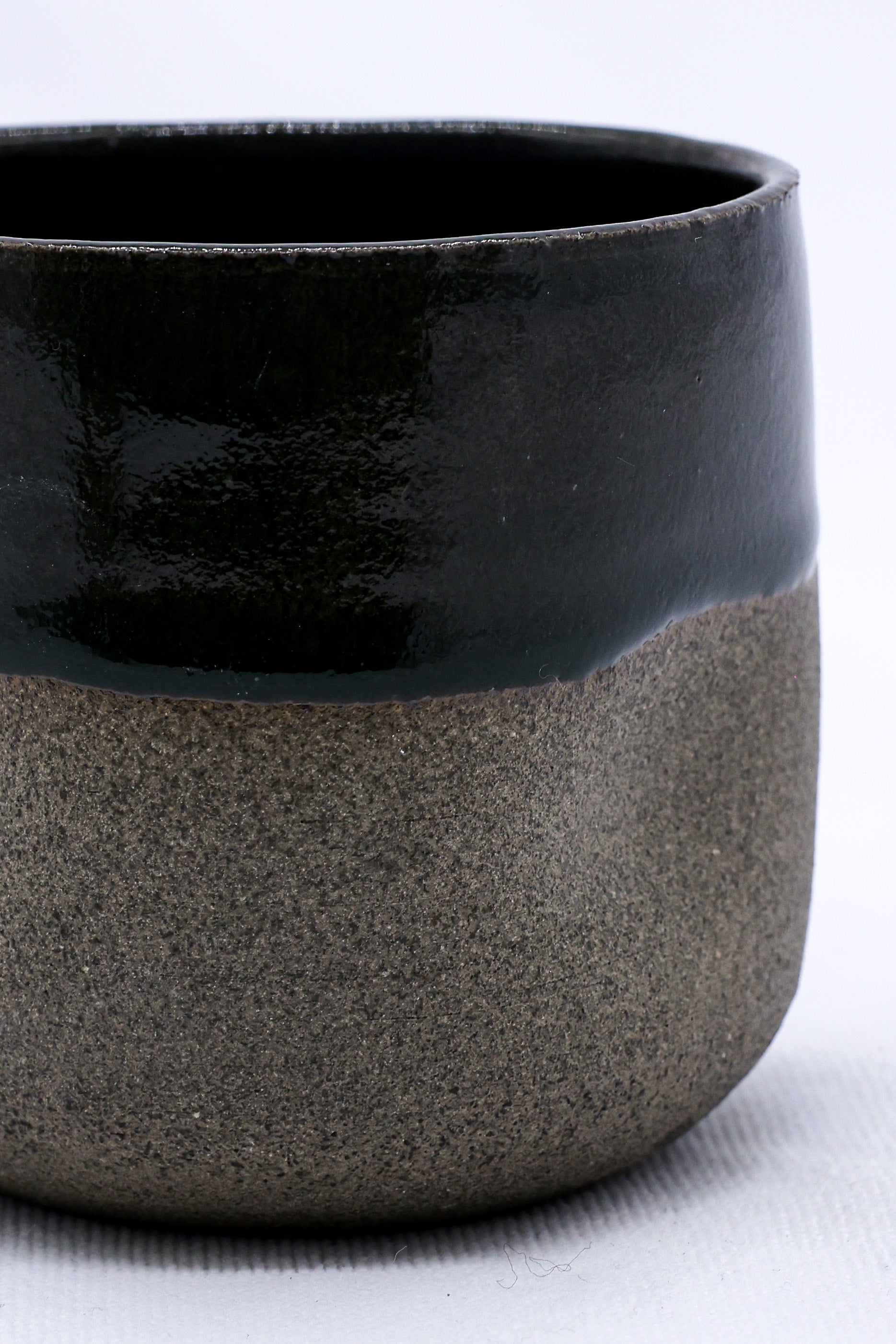 Smoked Grey Handmade Ceramic Short Cup