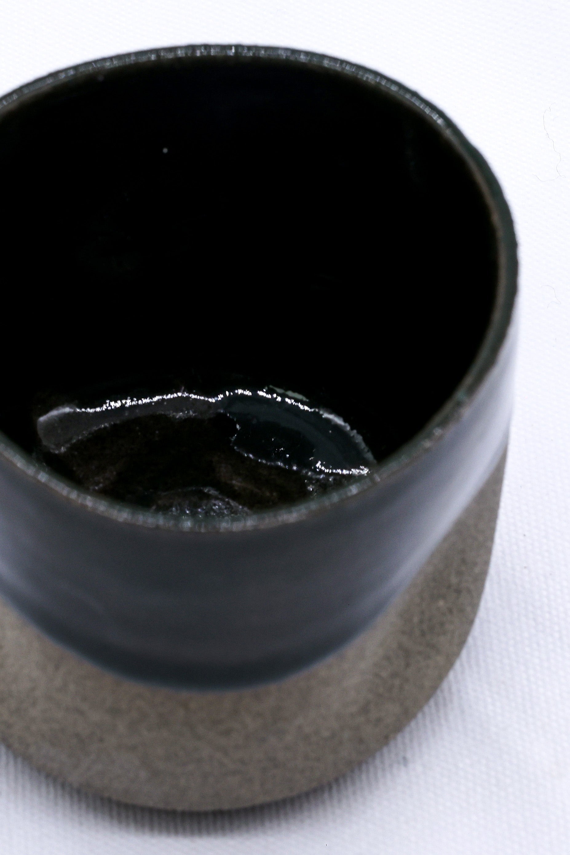 Smoked Grey Handmade Ceramic Short Cup