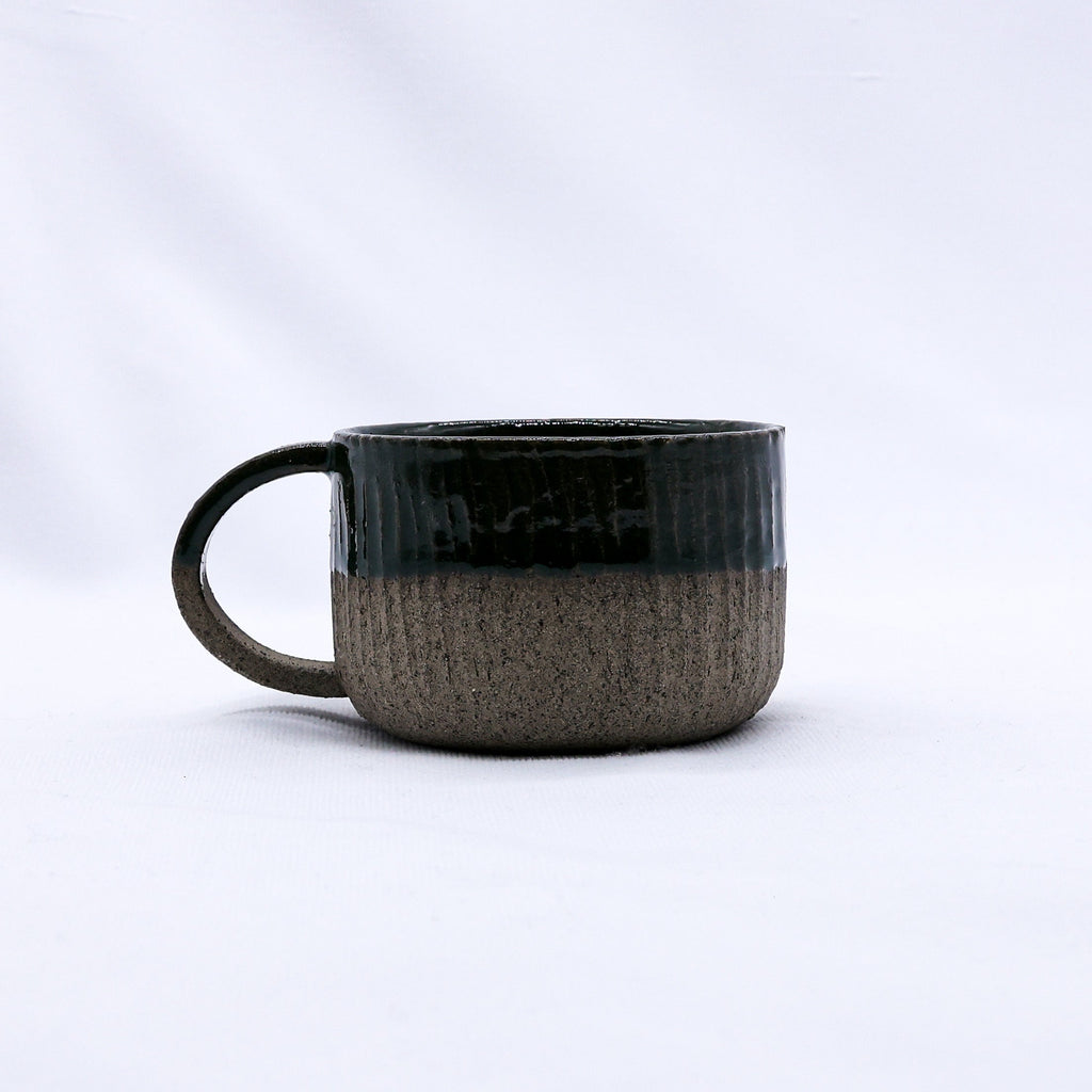 Handmade Ceramic Smoked Grey Stoneware Mug