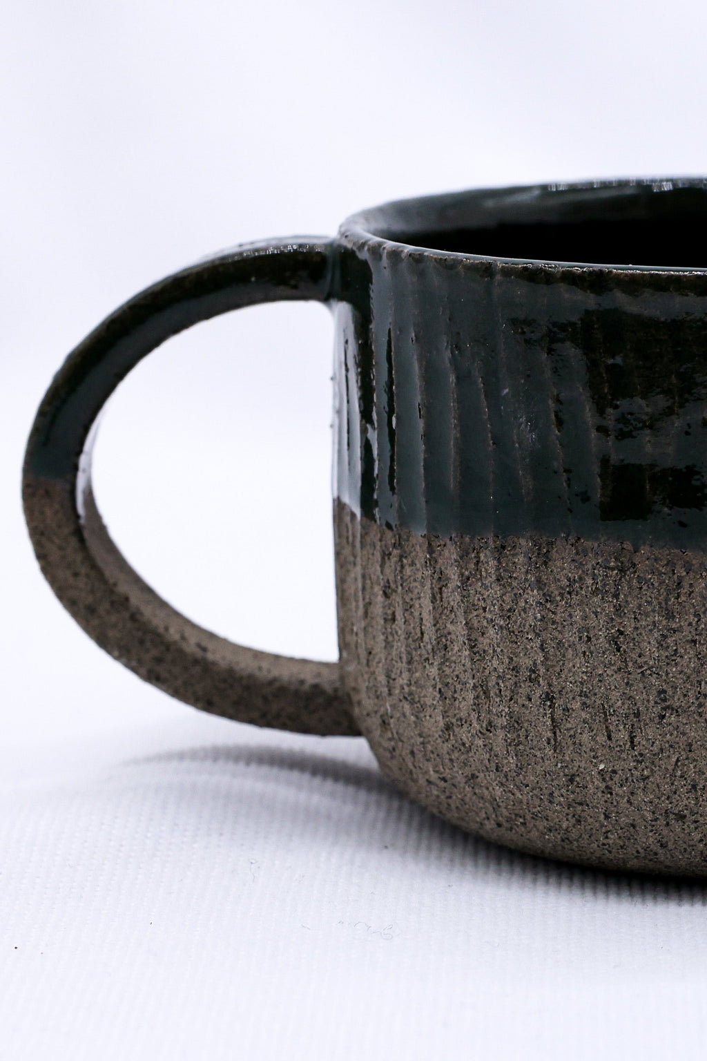 Handmade Ceramic Smoked Grey Stoneware Mug
