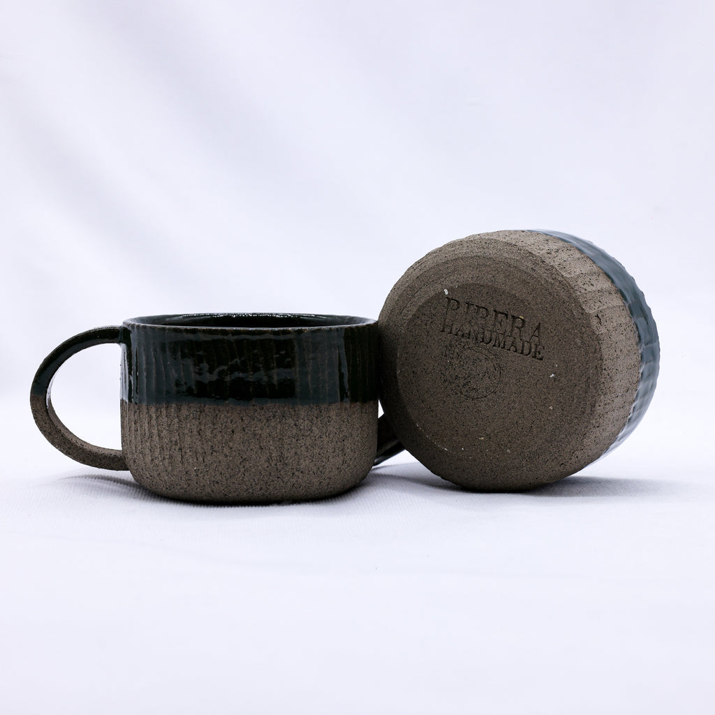 Handmade Ceramic Smoked Grey Stoneware Mug