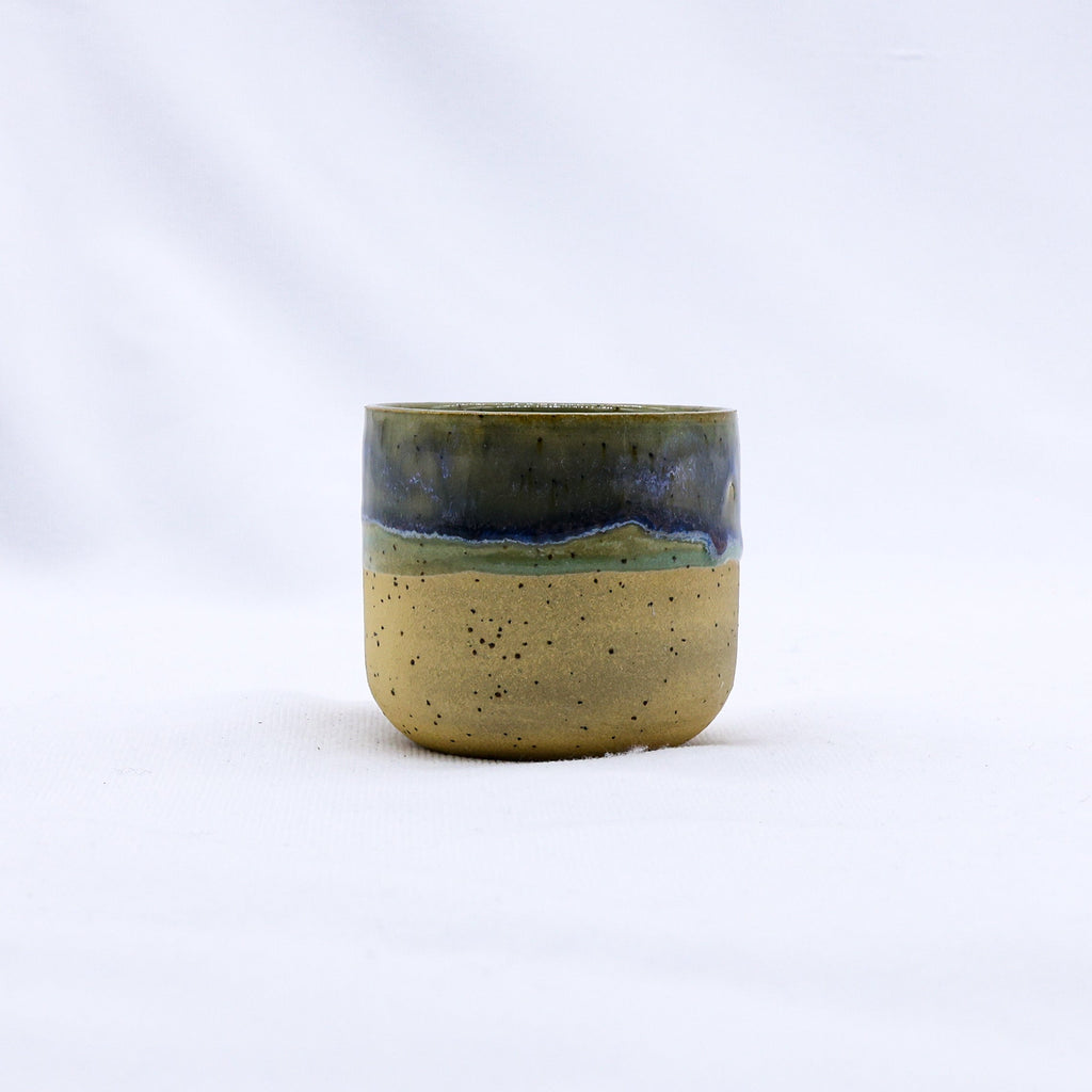 Handmade Ceramic Espresso Mug in Blue Verde