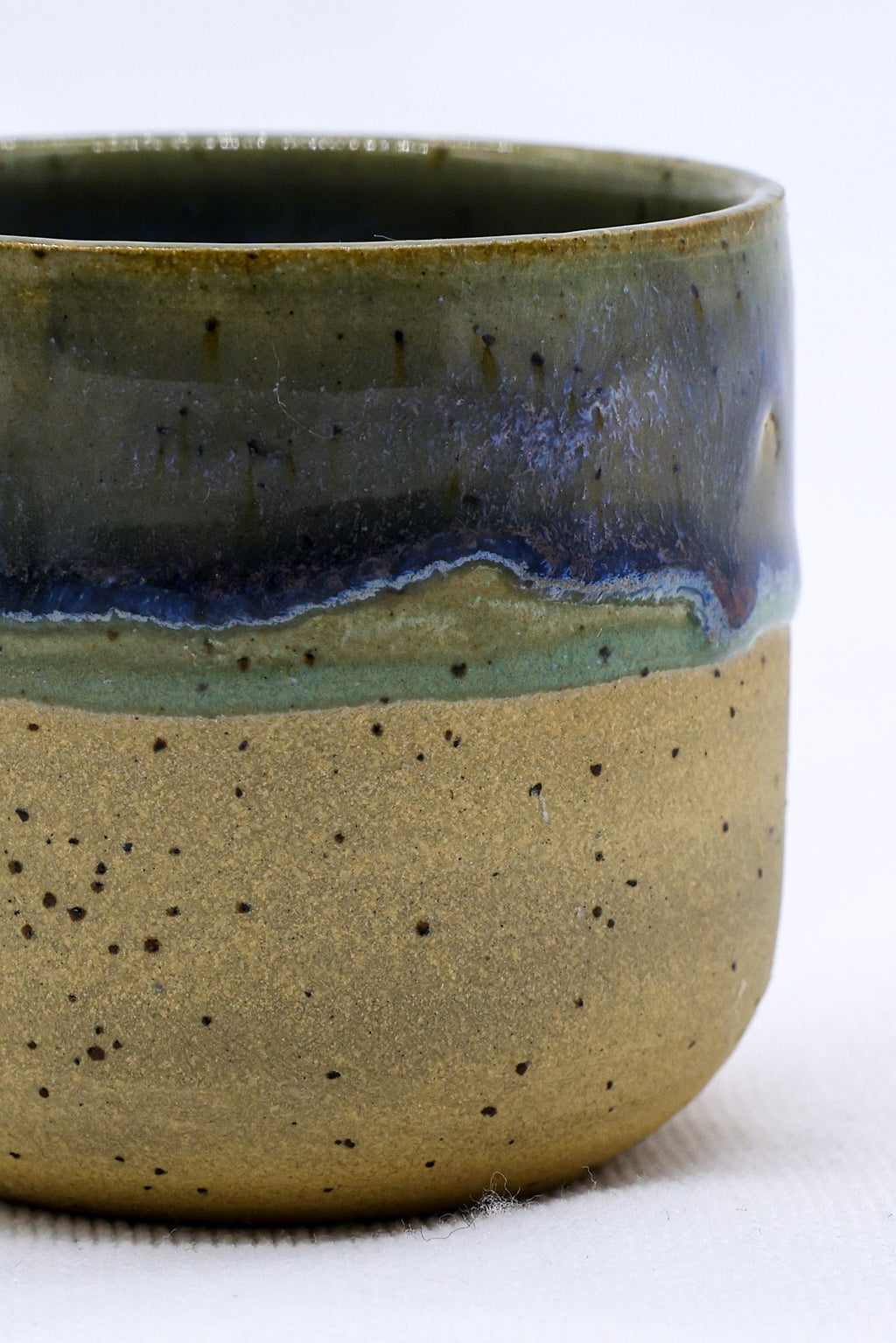 Handmade Ceramic Espresso Mug in Blue Verde
