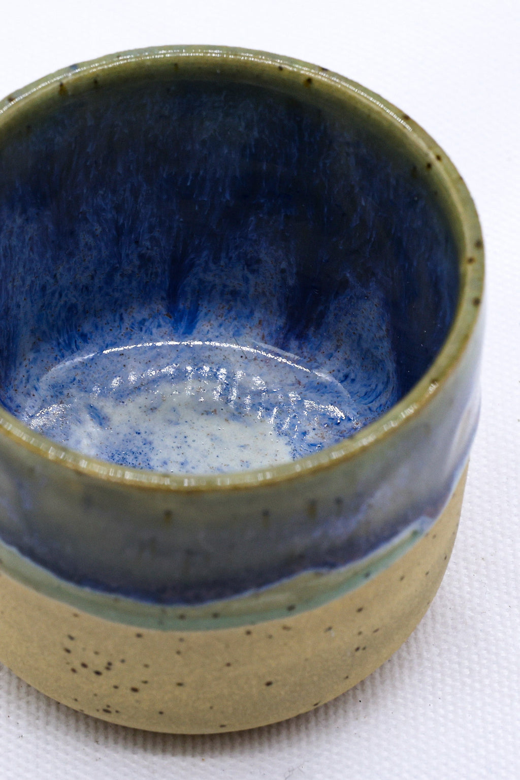Handmade Ceramic Espresso Mug in Blue Verde