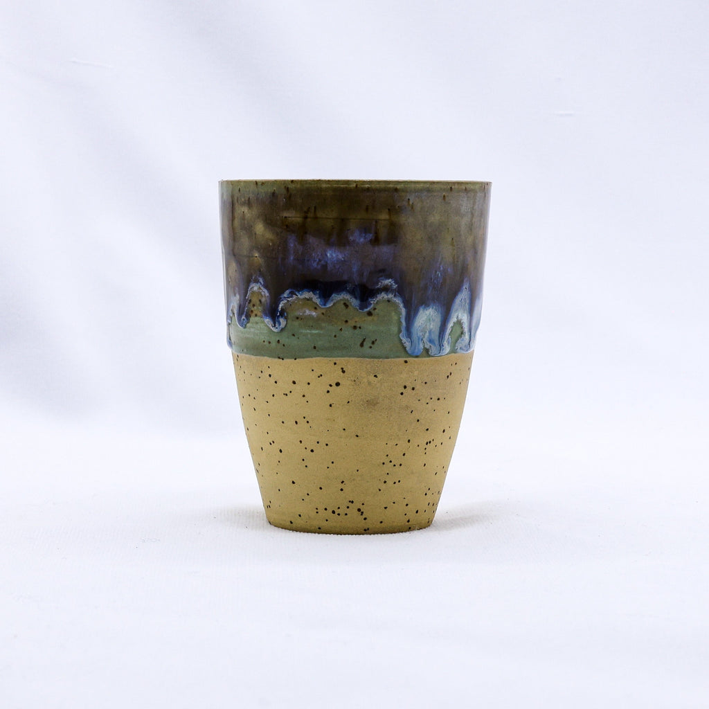Quadra Stoneware Ceramic Mug in Blue Verde