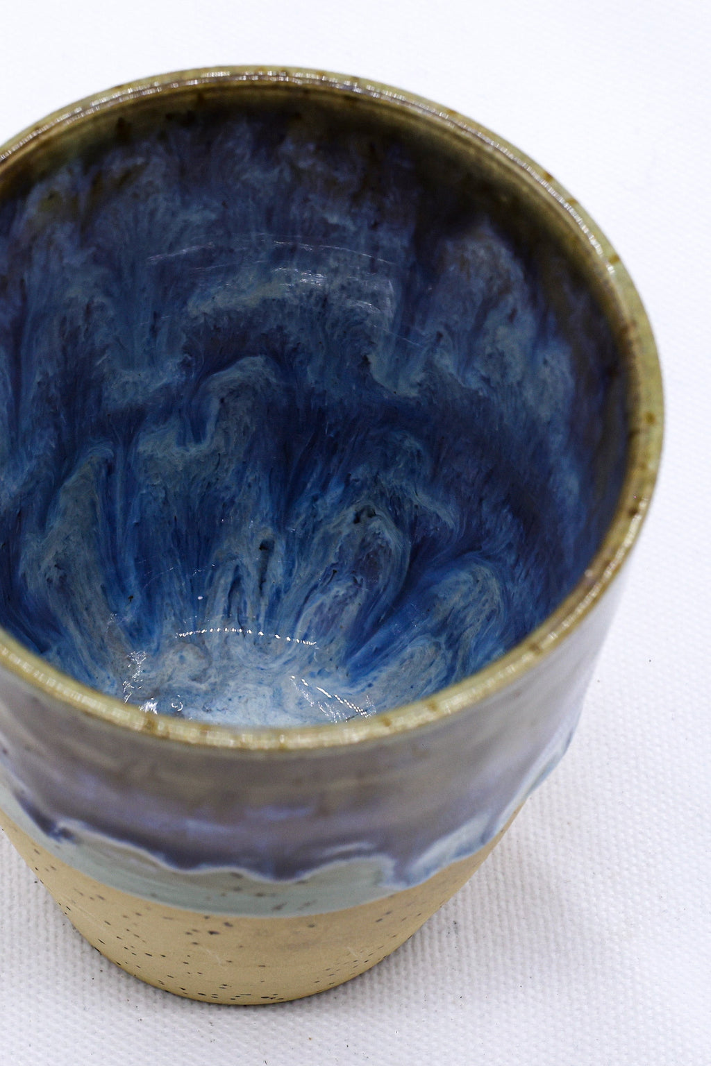 Quadra Stoneware Ceramic Mug in Blue Verde